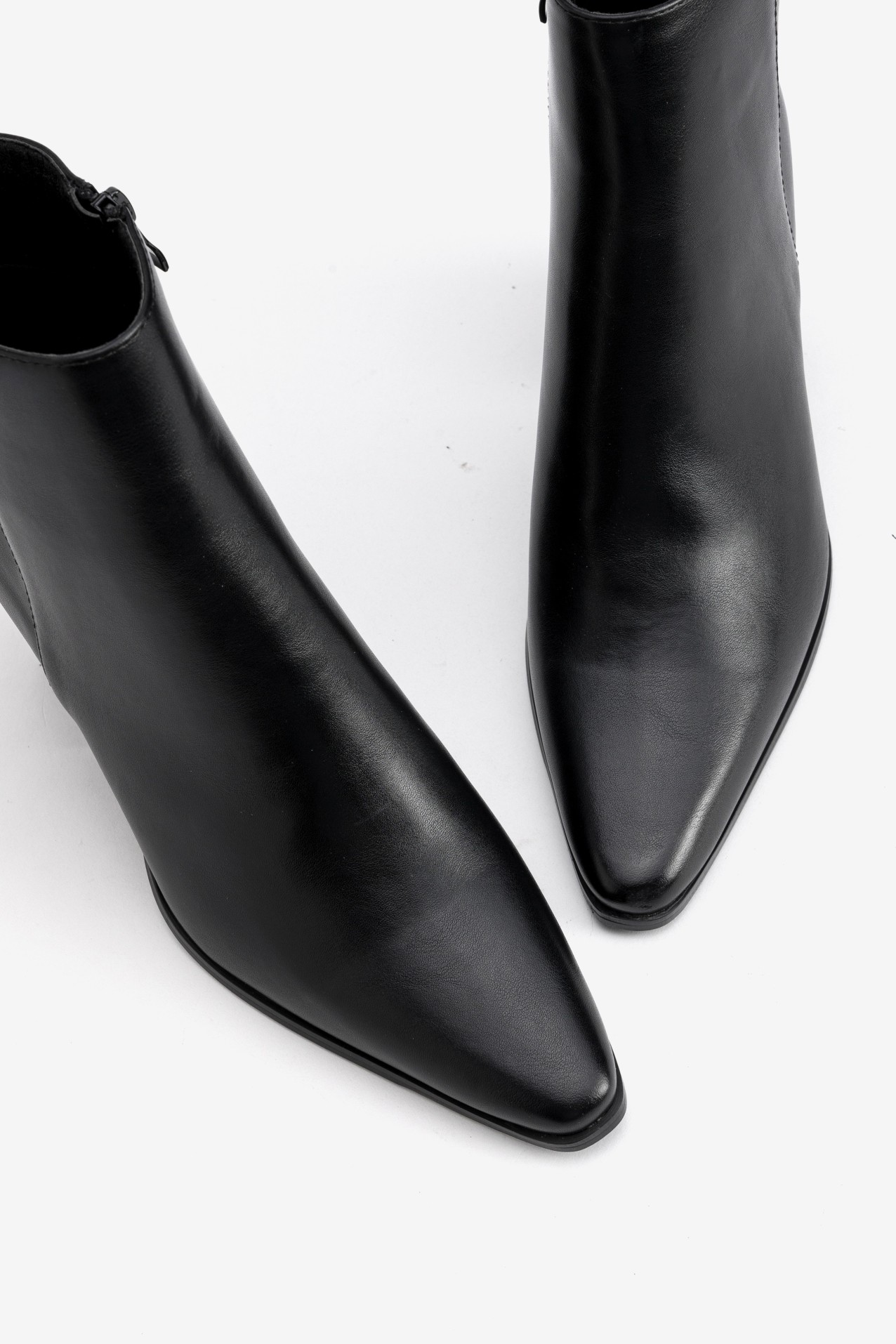 Black Chunky Heel Boots