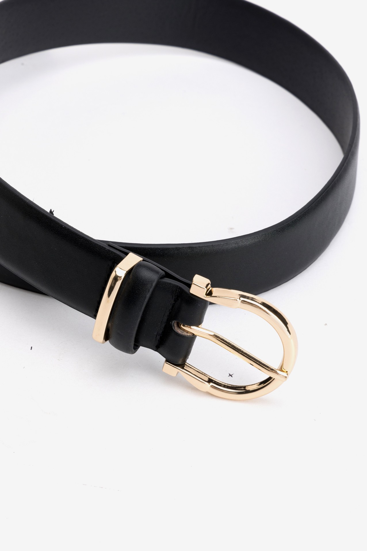 Black Belt With Gold Buckle