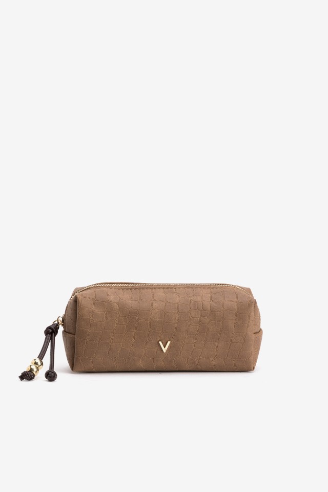 Brown Croc Effect Coin Purse