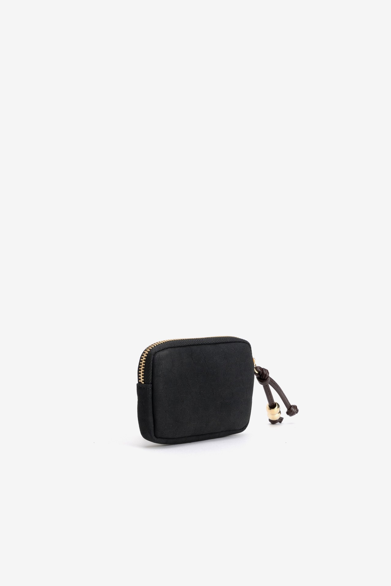 Black Textured Coin Purse