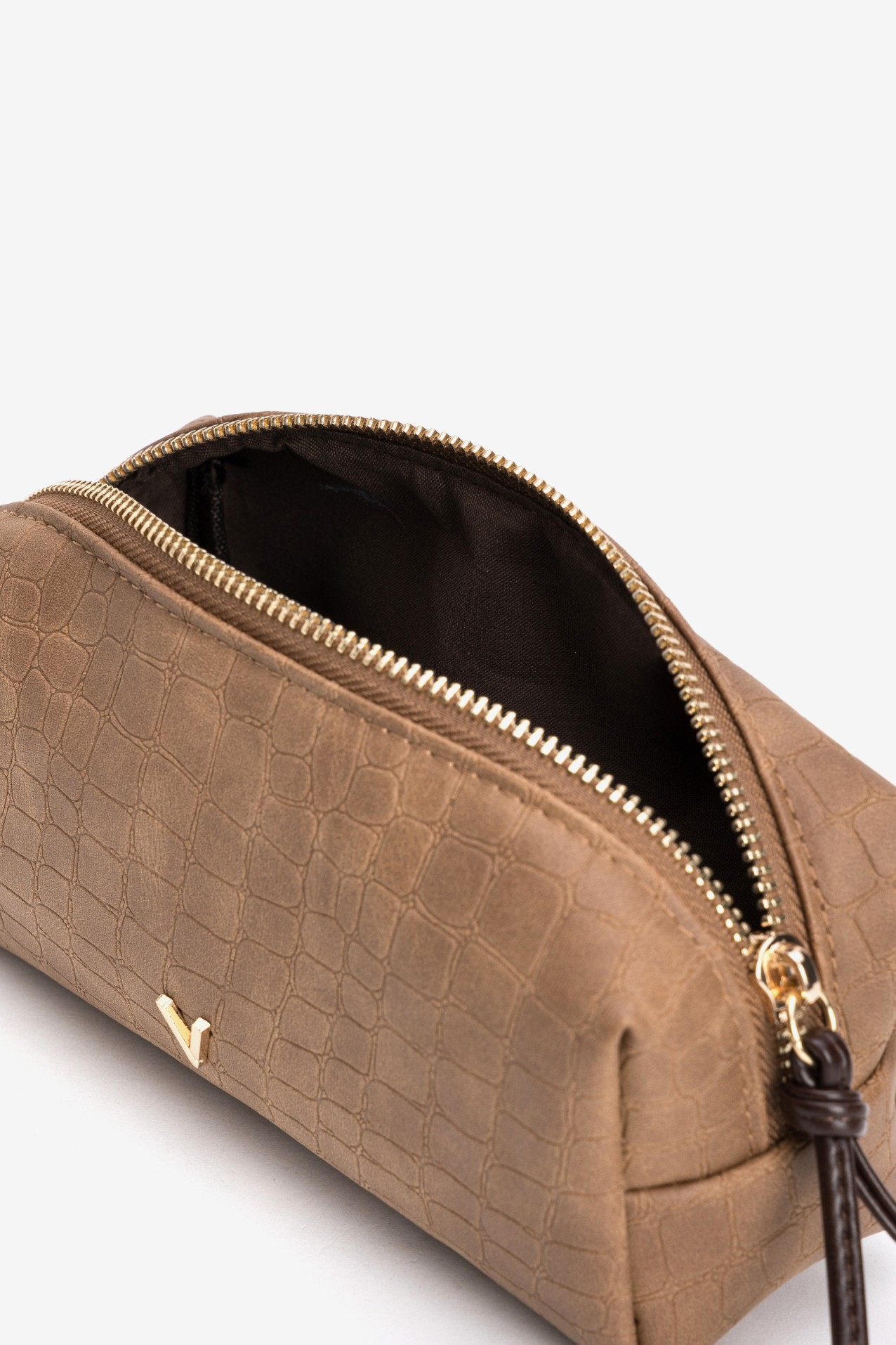Brown Croc Effect Coin Purse