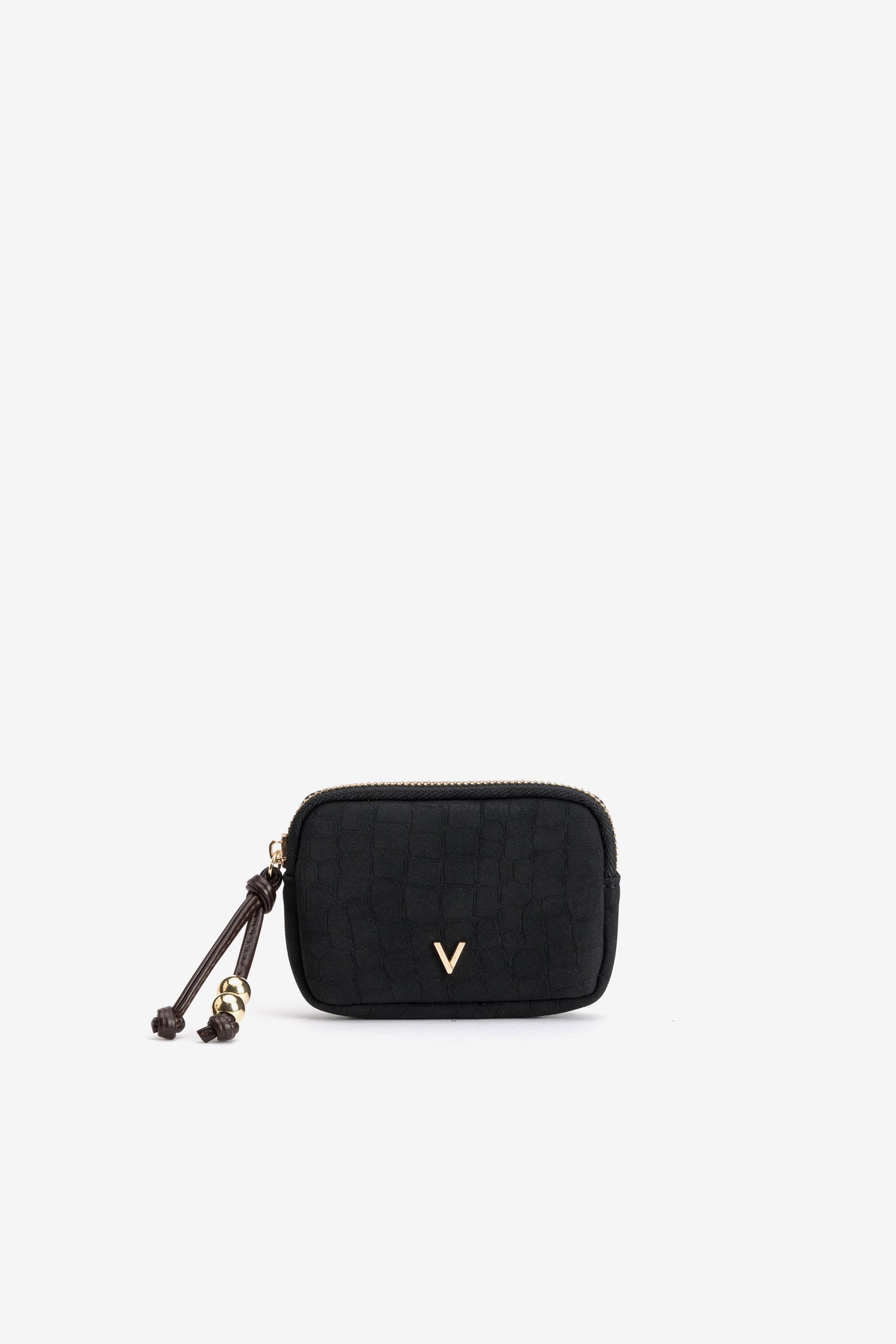 Black Textured Coin Purse
