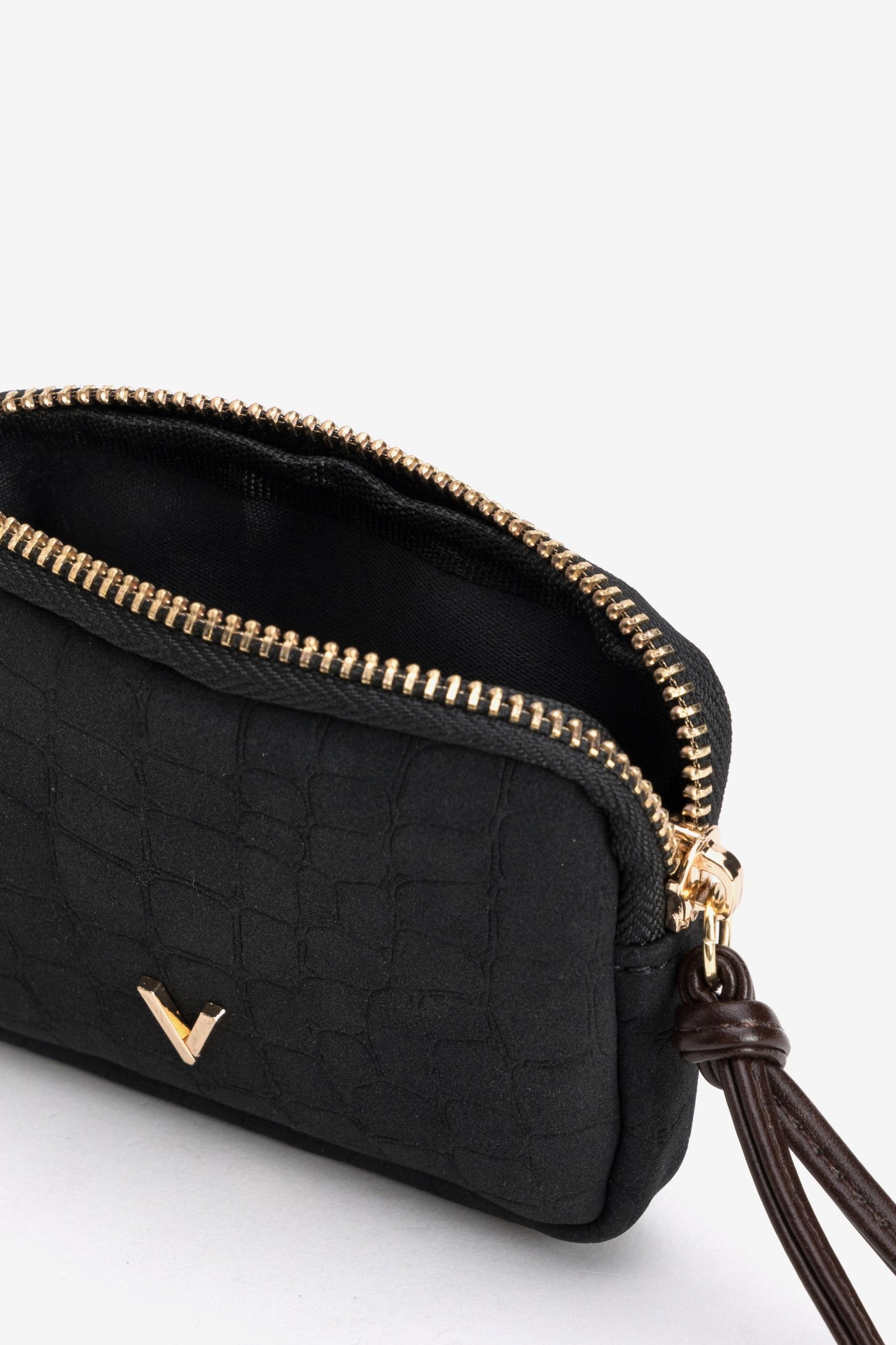Black Textured Coin Purse
