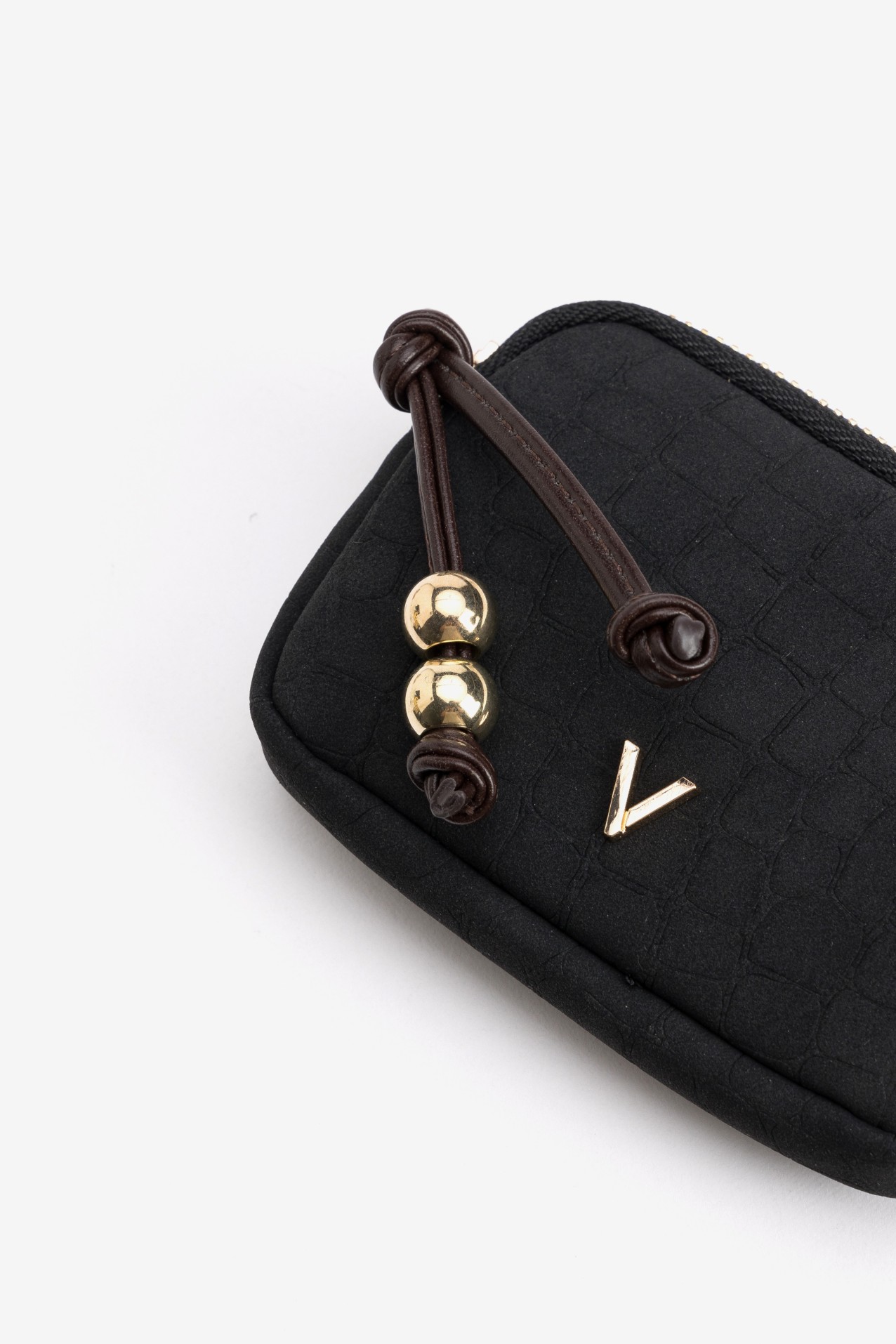 Black Textured Coin Purse