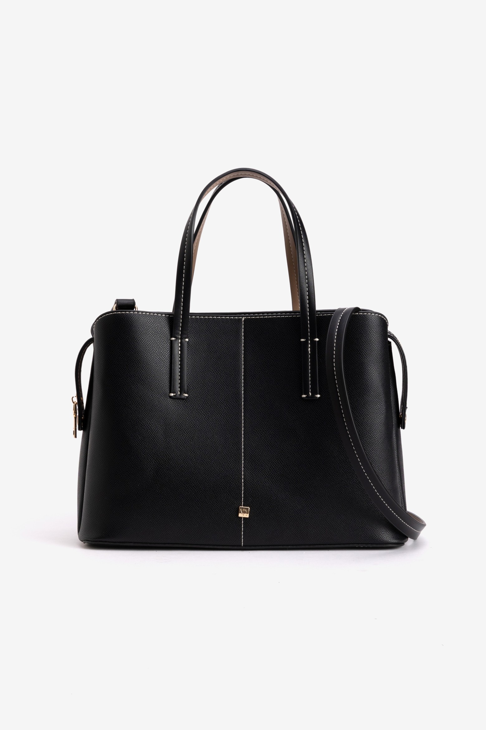 Black Structured Handbag