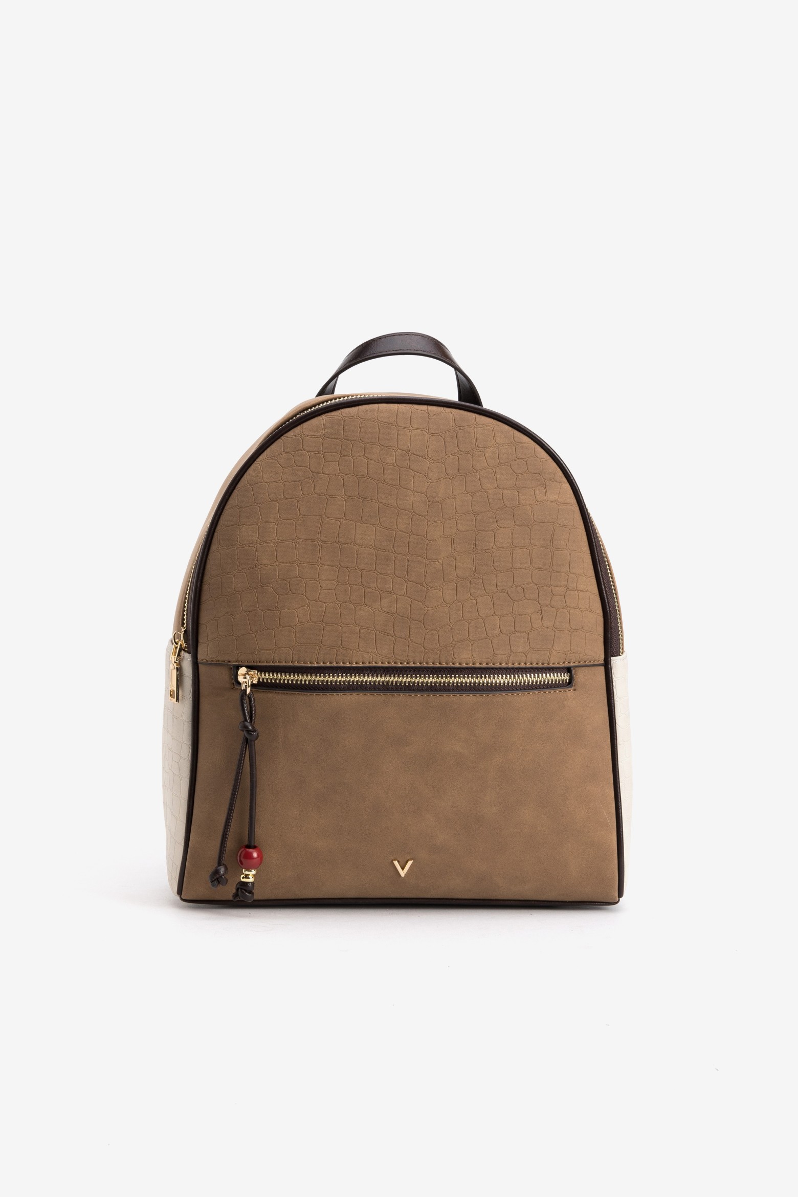 Two-Tone Brown Backpack