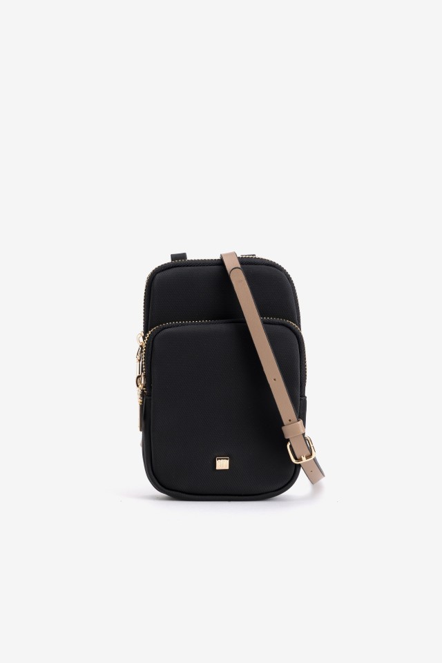 Black Wallet Crossbody Bag