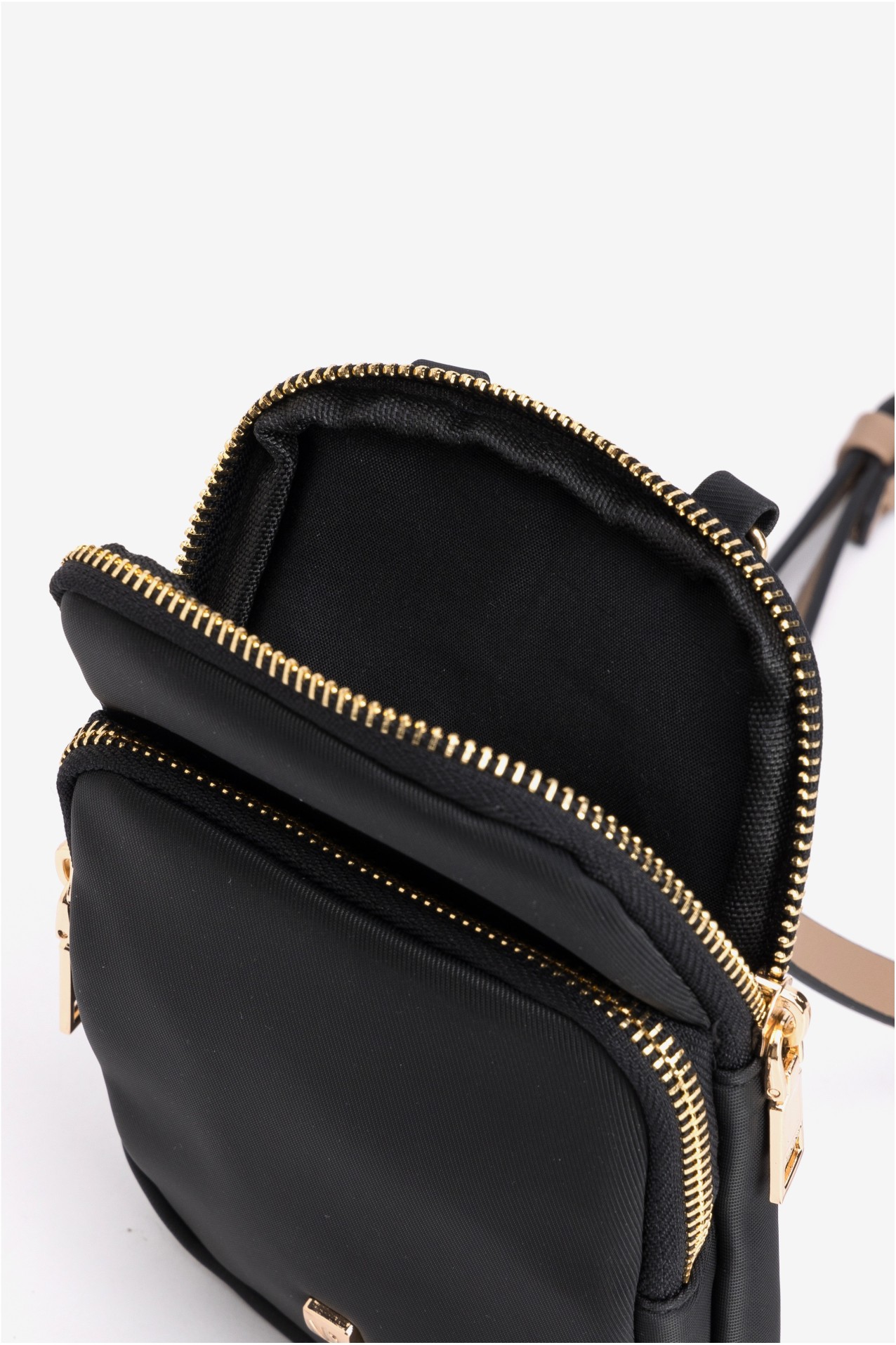 Black Wallet Crossbody Bag