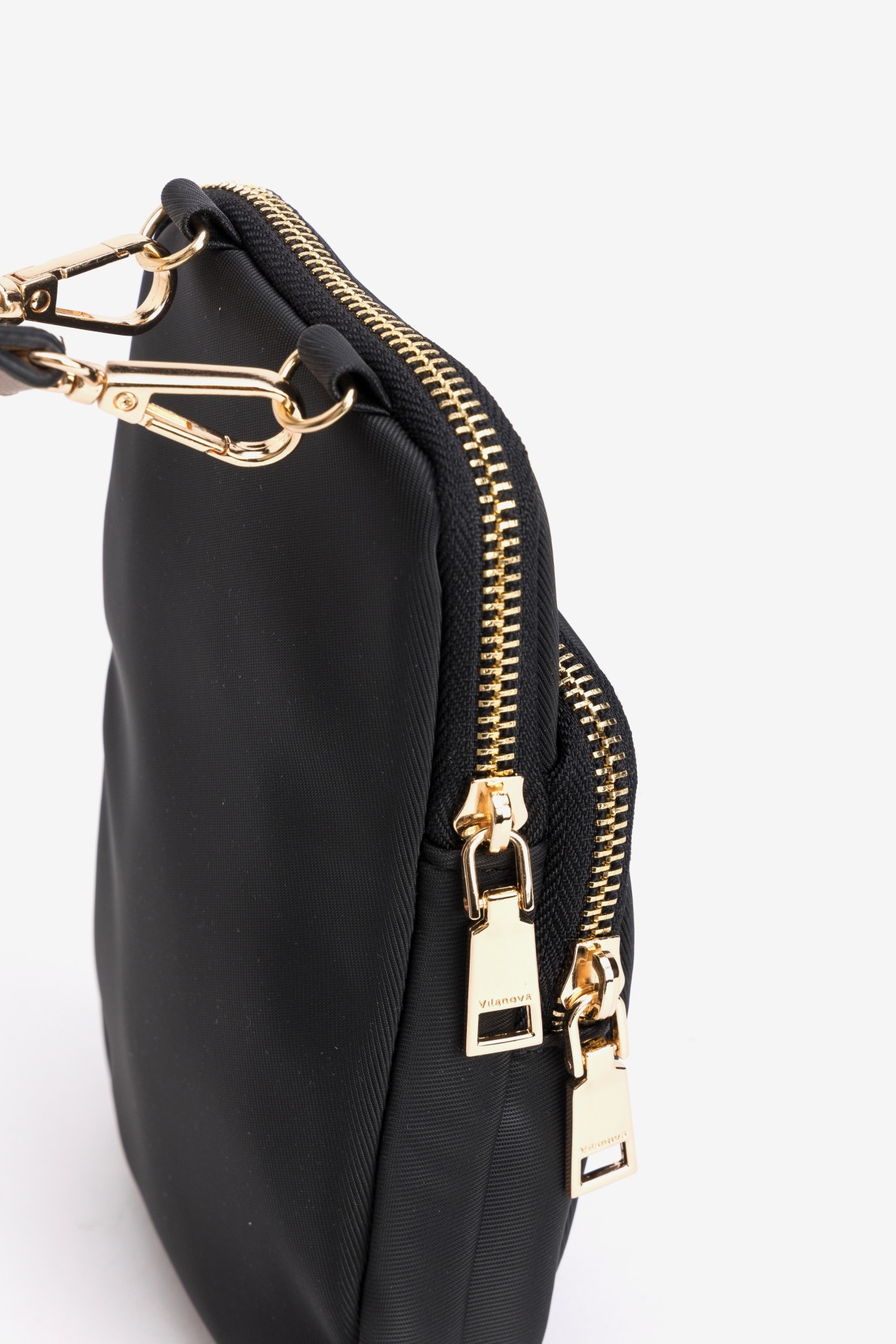 Black Wallet Crossbody Bag