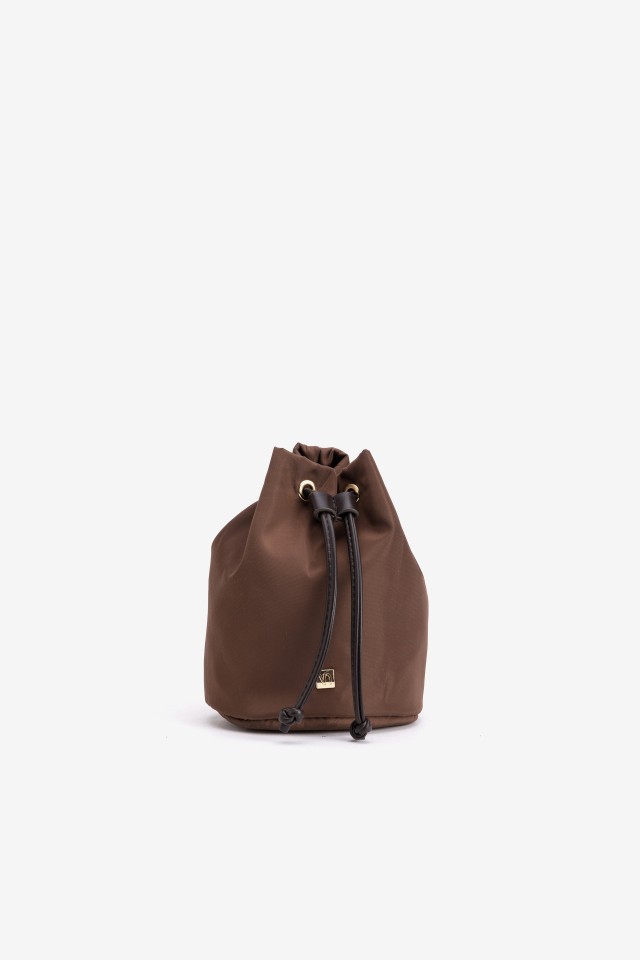 Brown Drawstring Coin Purse