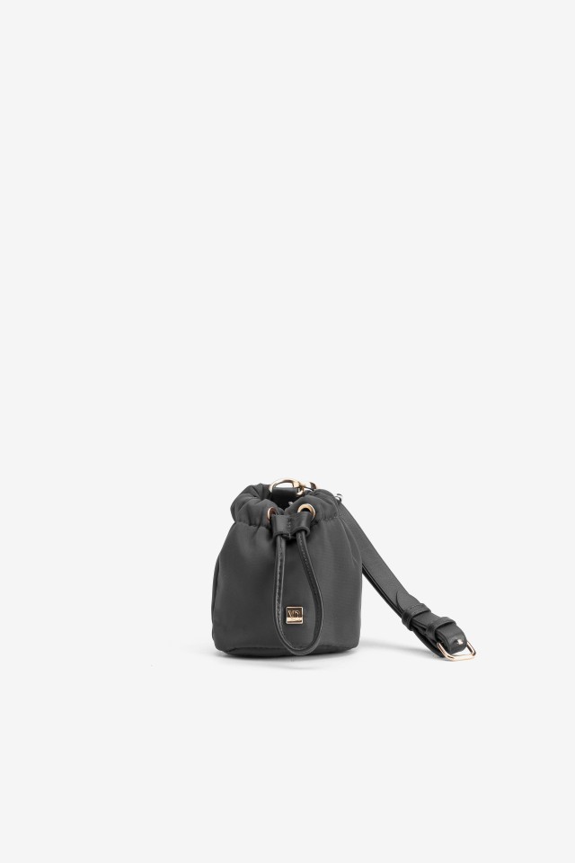 Black Mini Drawstring Purse