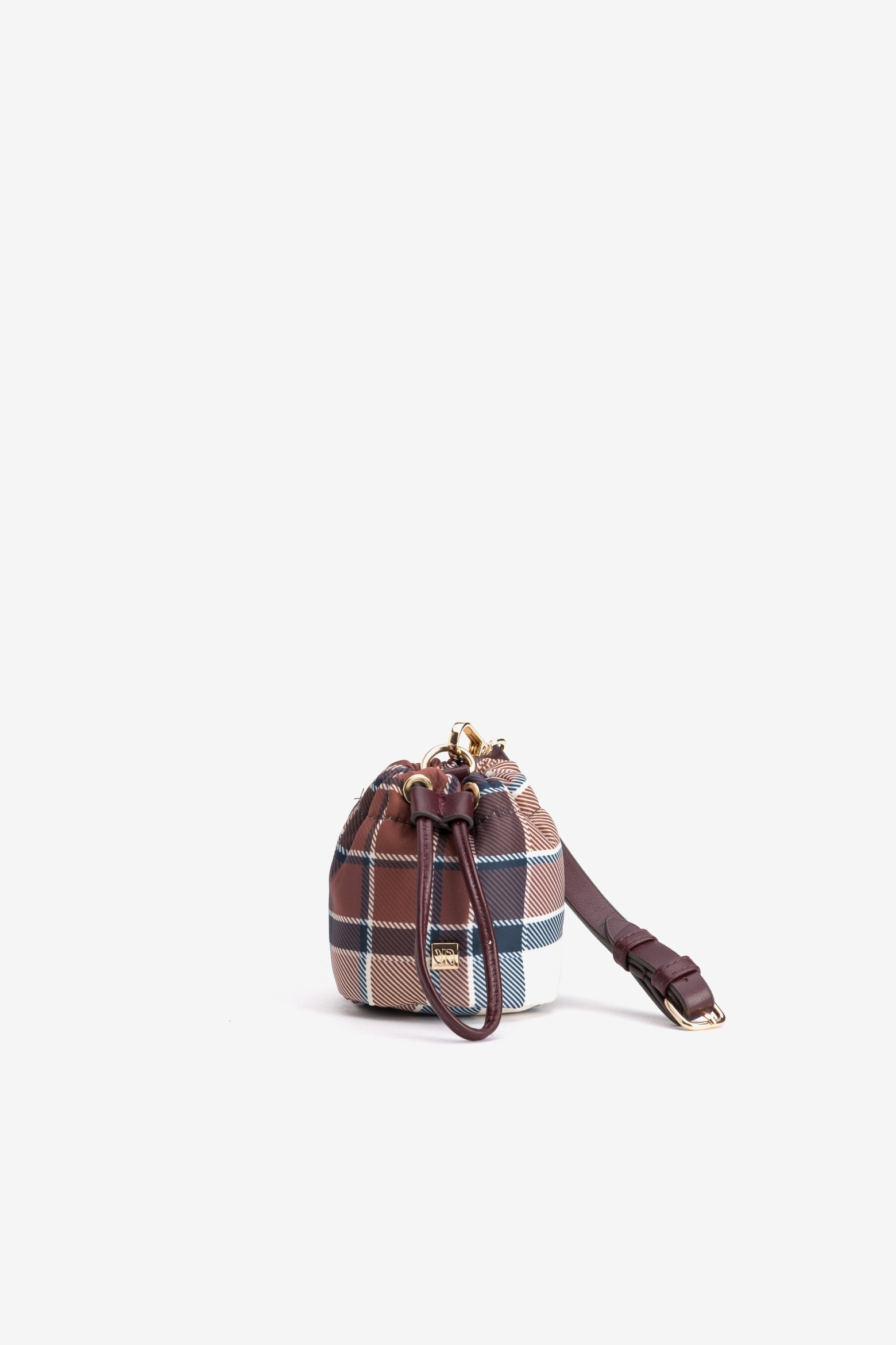 Checkered Mini Pouch Purse