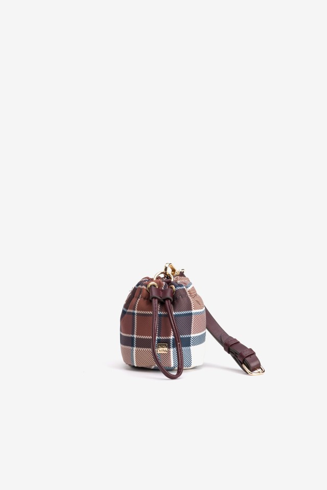 Checkered Mini Pouch Purse