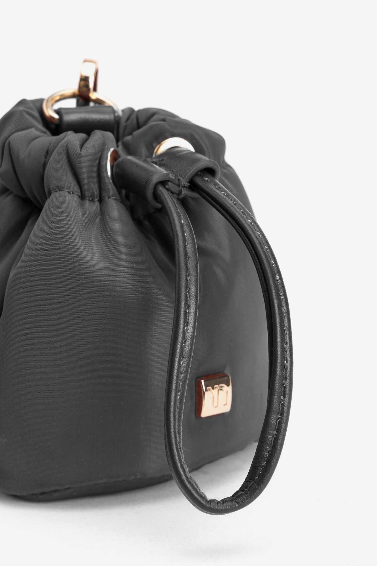 Black Mini Drawstring Purse