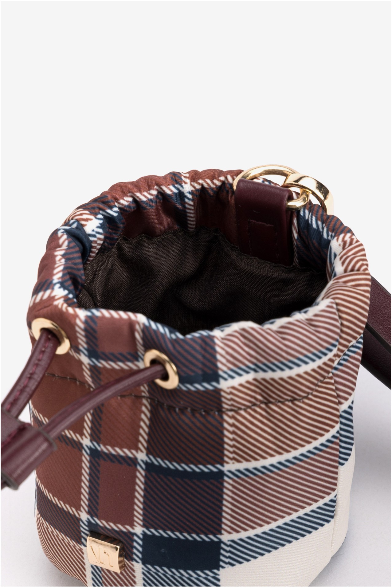 Checkered Mini Pouch Purse