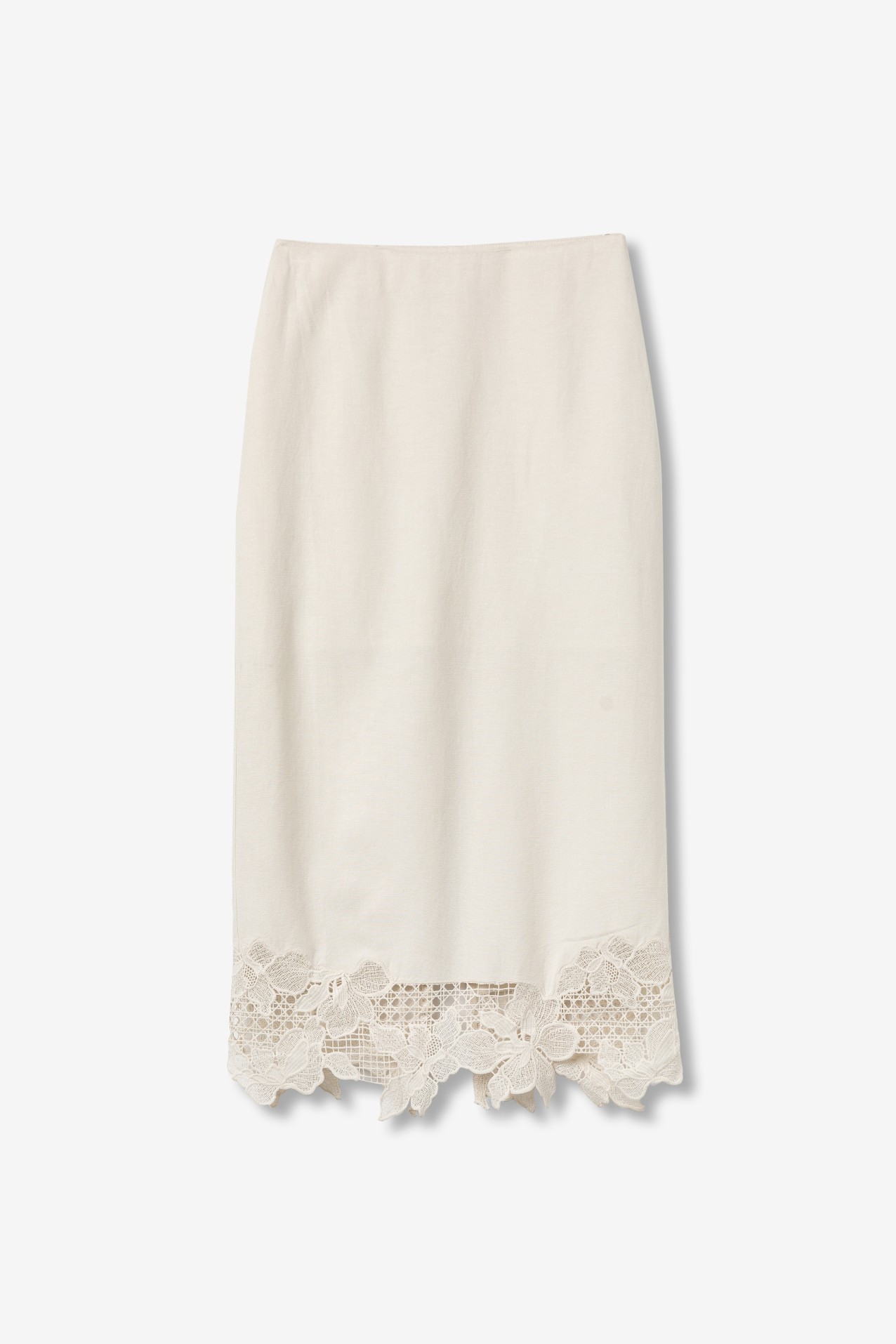 Light Beige Midi Skirt