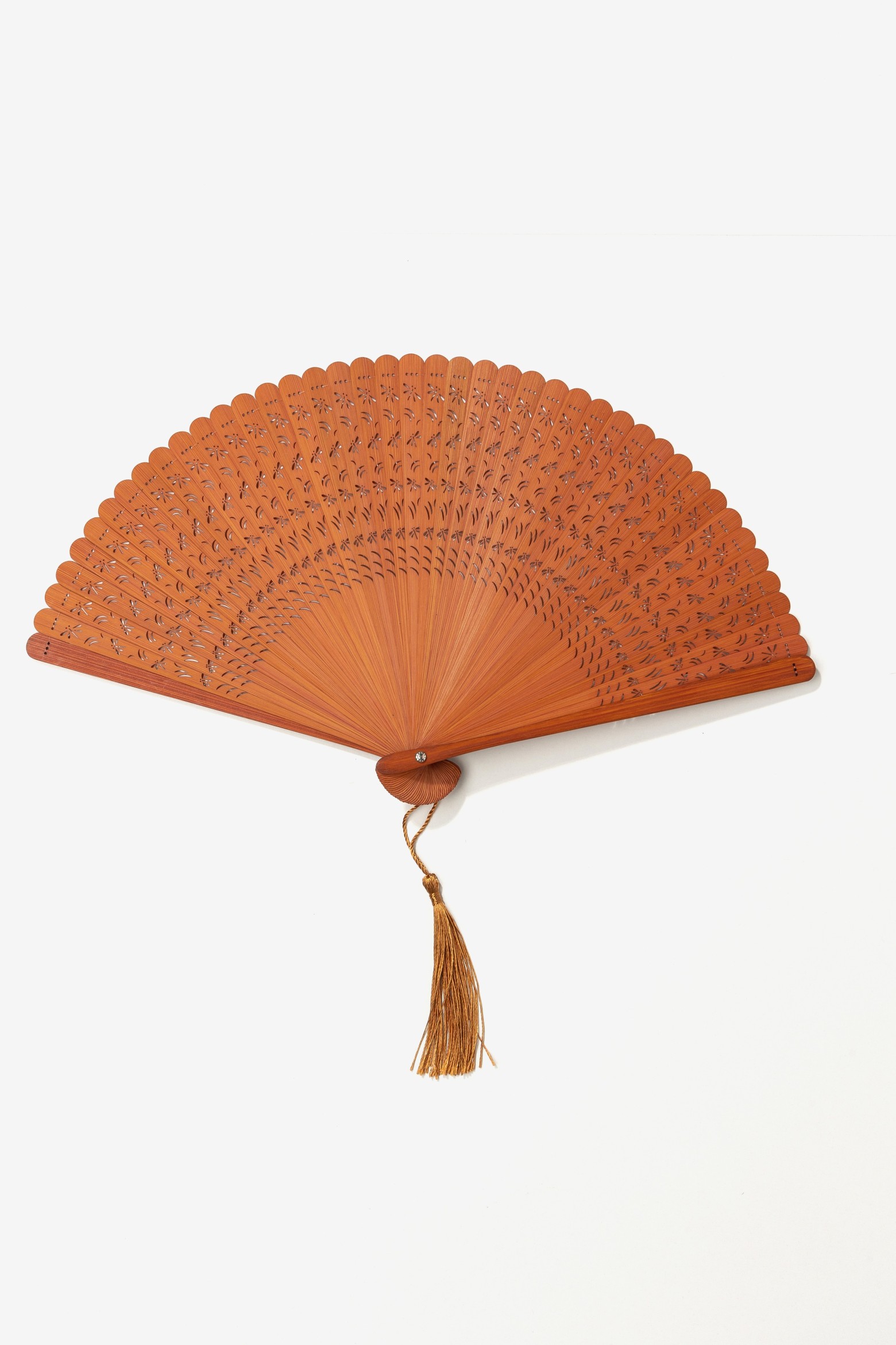 Orange Hand Fan Accessory