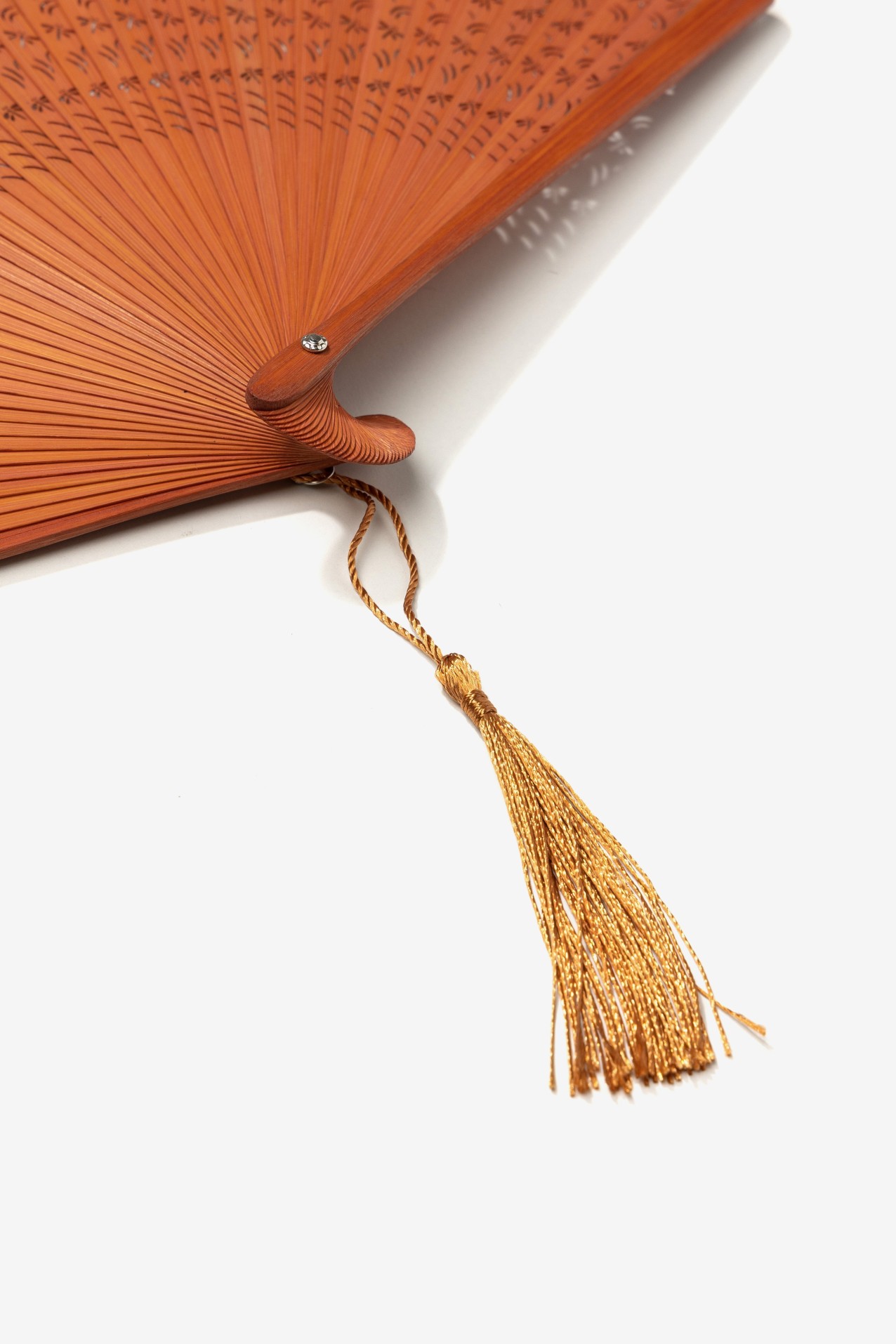 Orange Hand Fan Accessory