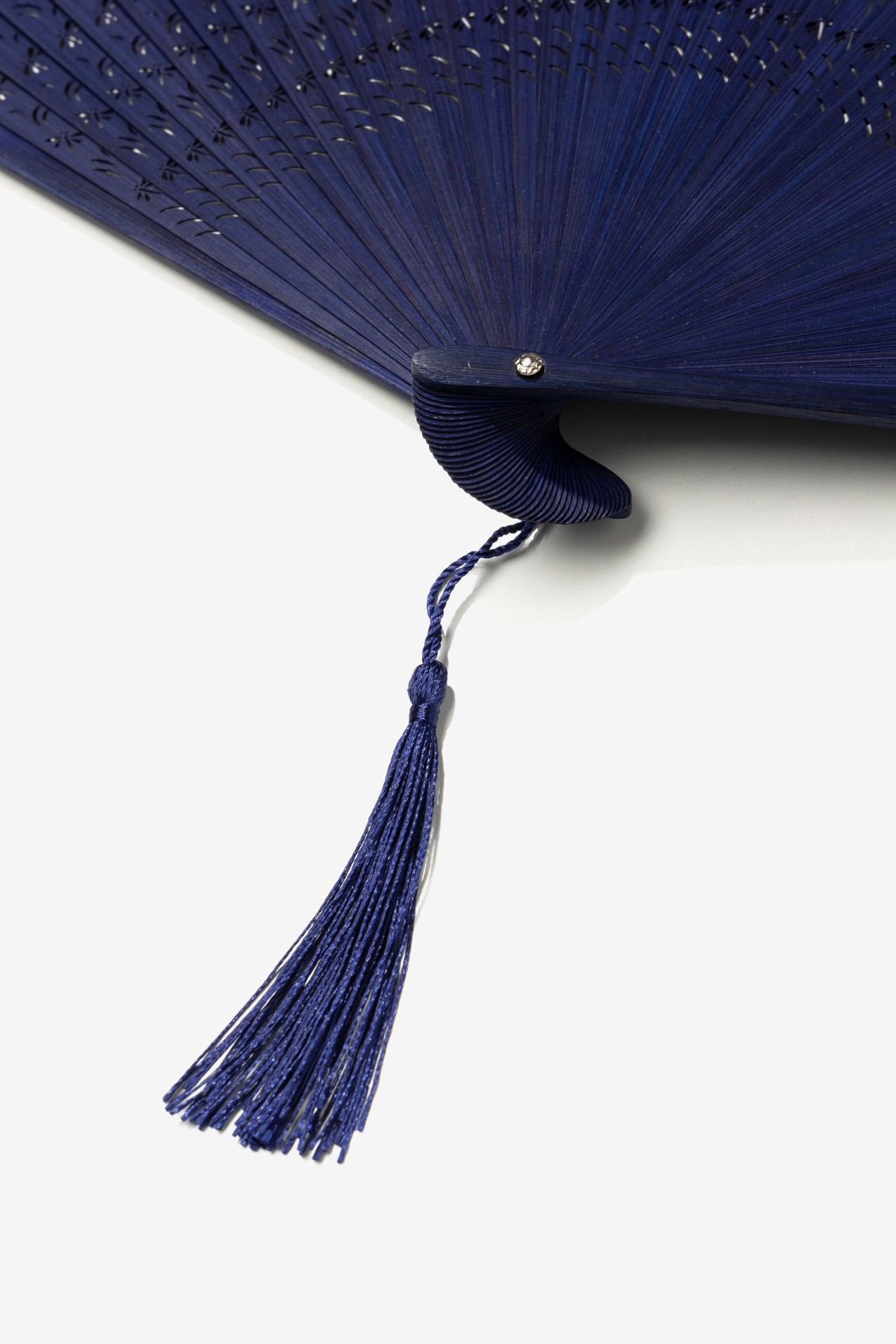 Blue Decorative Folding Fan