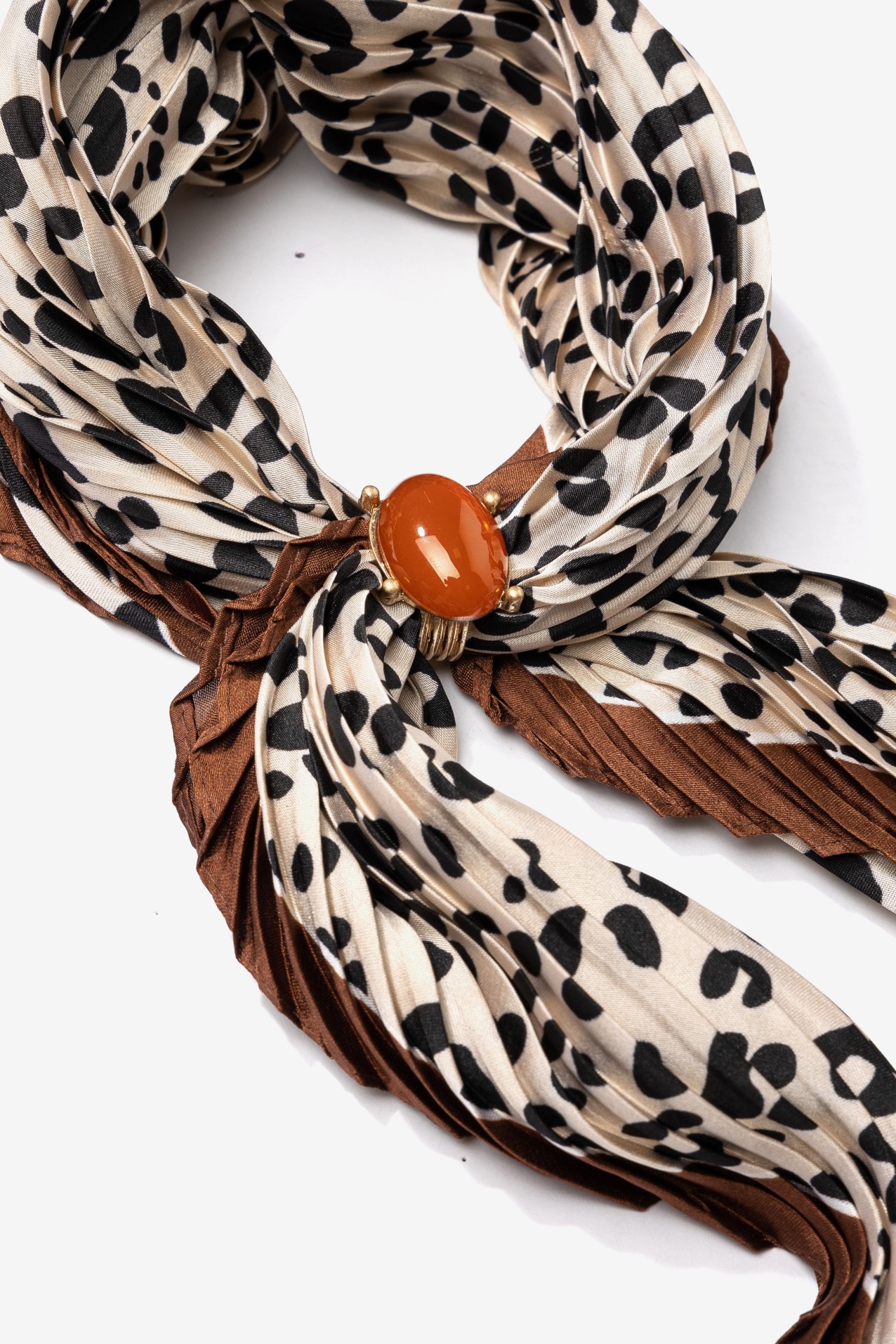 Bandana leopardo tons terra