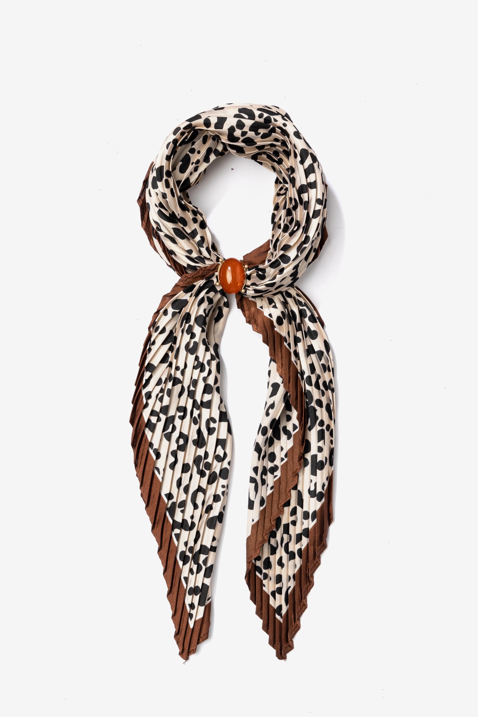 Bandana leopardo tons terra