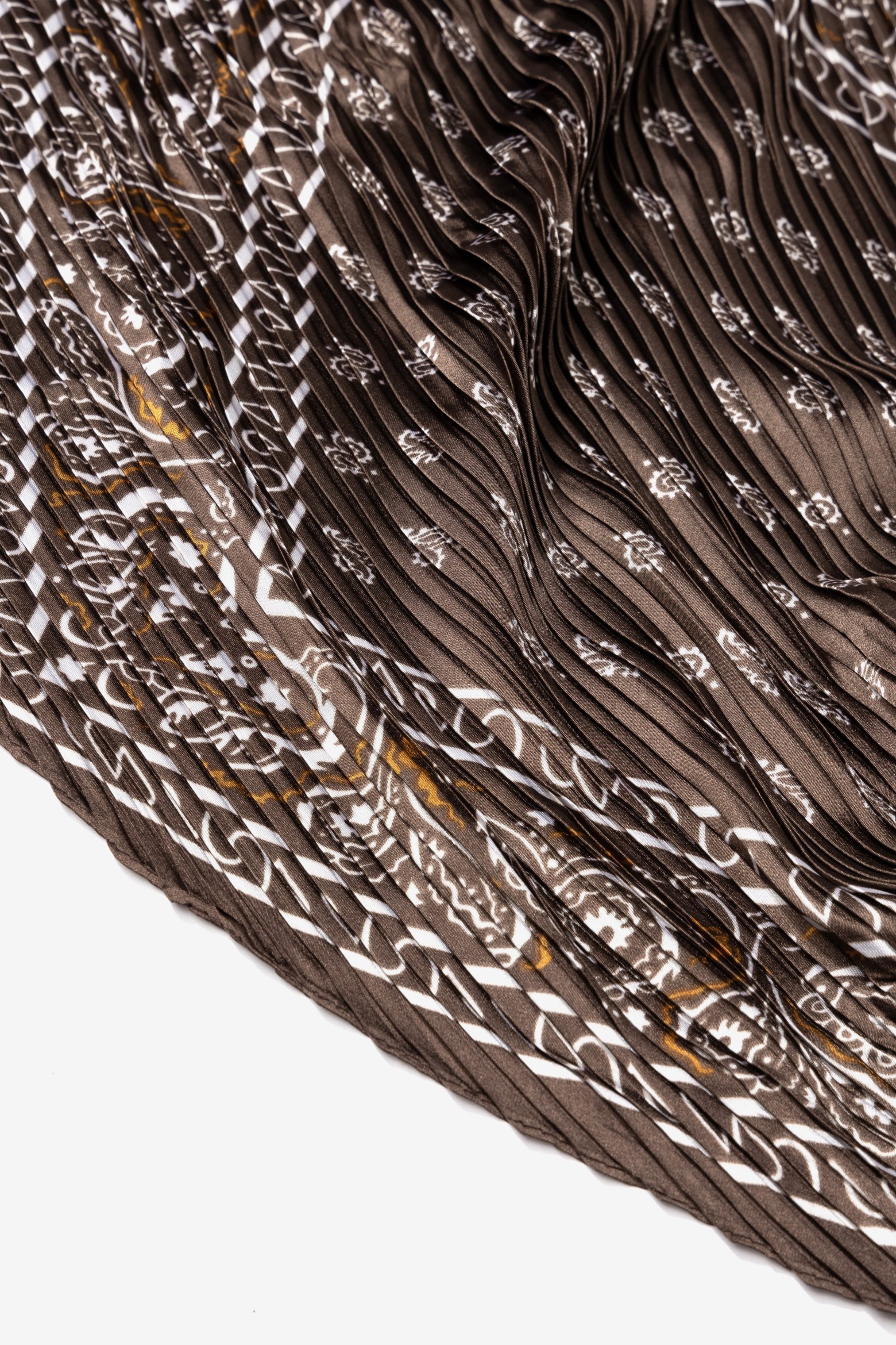 Brown Skinny Bandana Scarf