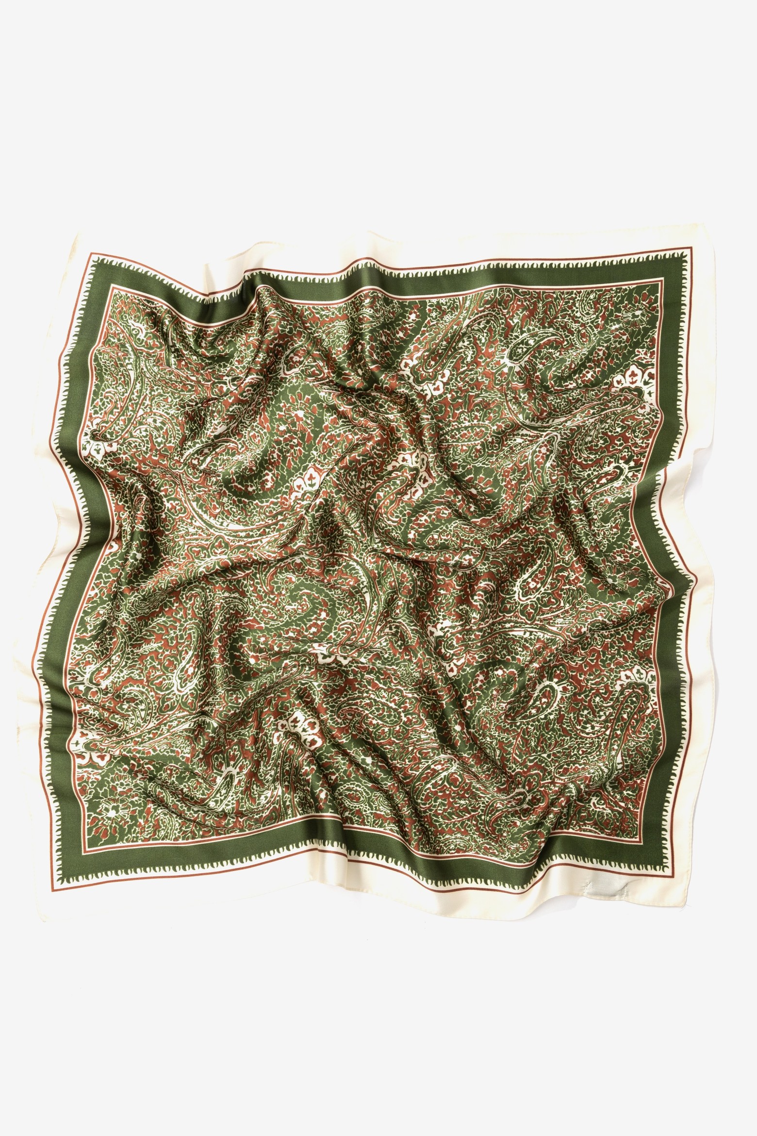 Green Paisley Bandana Scarf