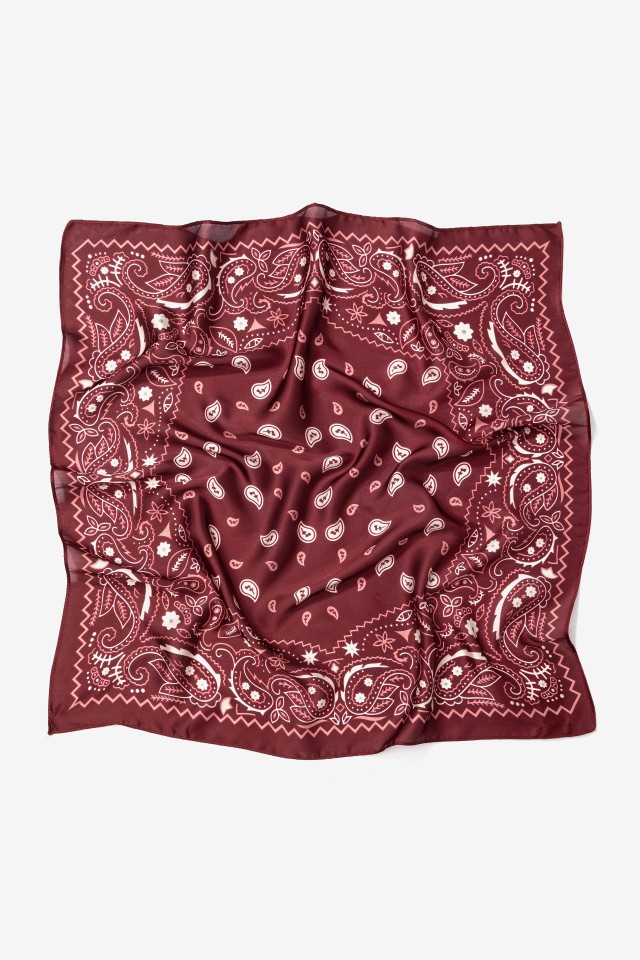 Bandana cl�ssica vermelho escura