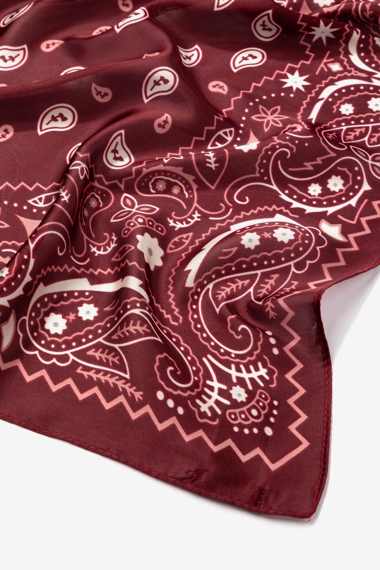 Bandana cl�ssica vermelho escura