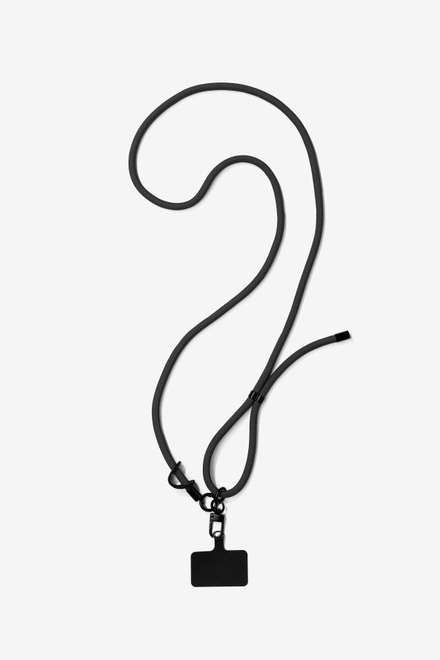 Black Eyewear Chain Accessory