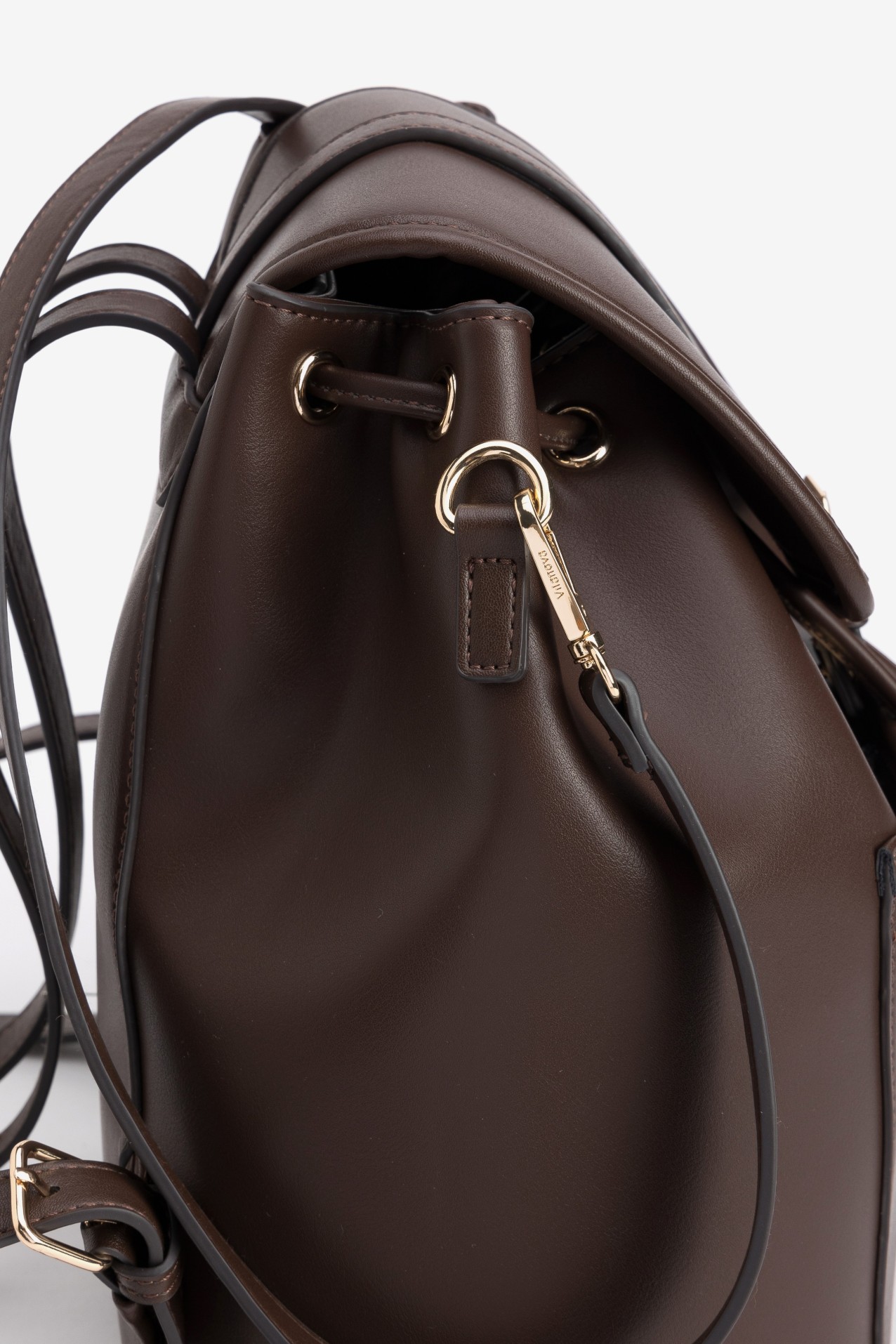 Brown Minimal Bucket Bag