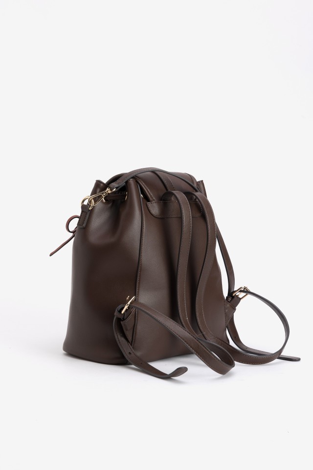 Brown Minimal Bucket Bag Brown Minimal Bucket Bag