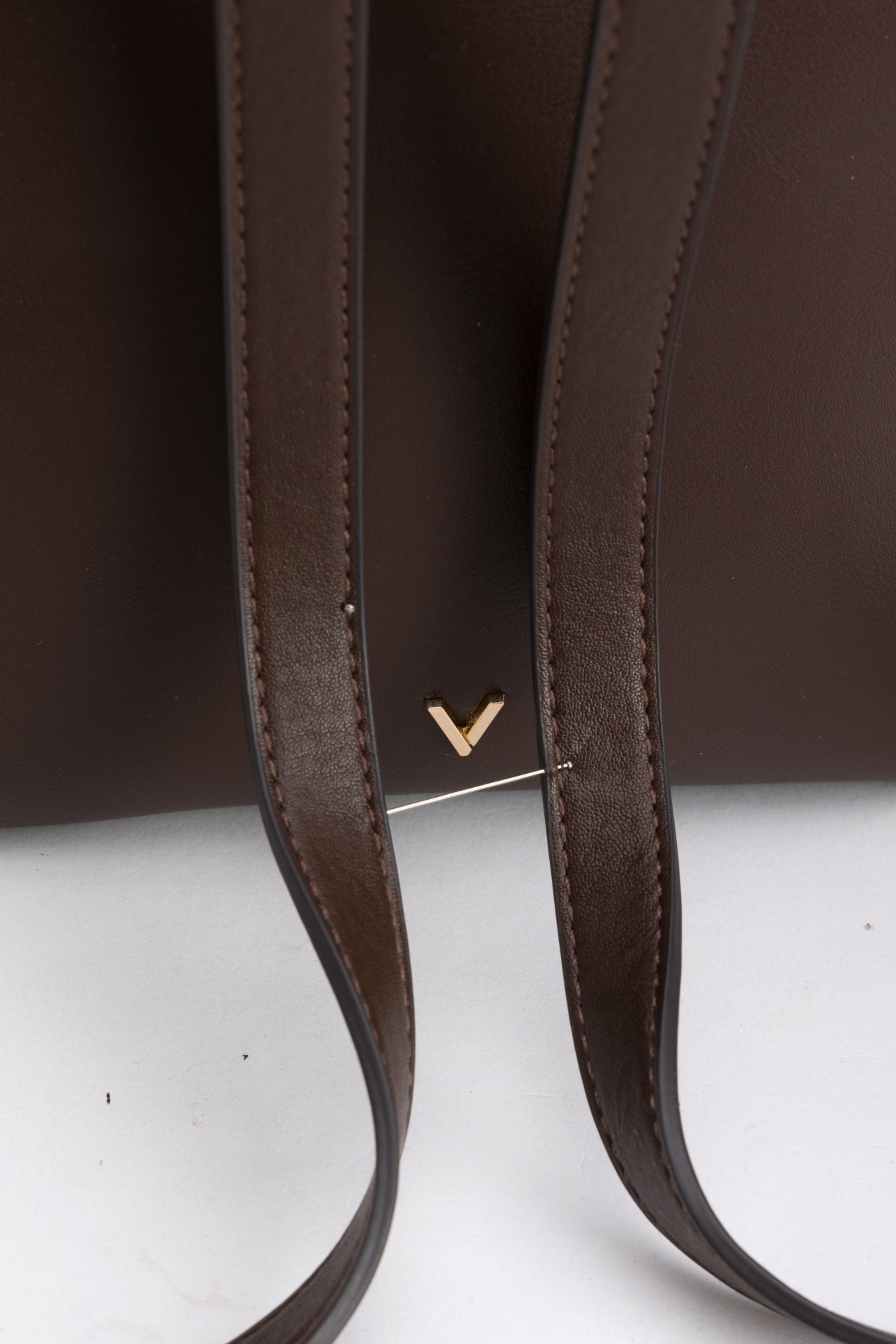 Brown Minimal Bucket Bag