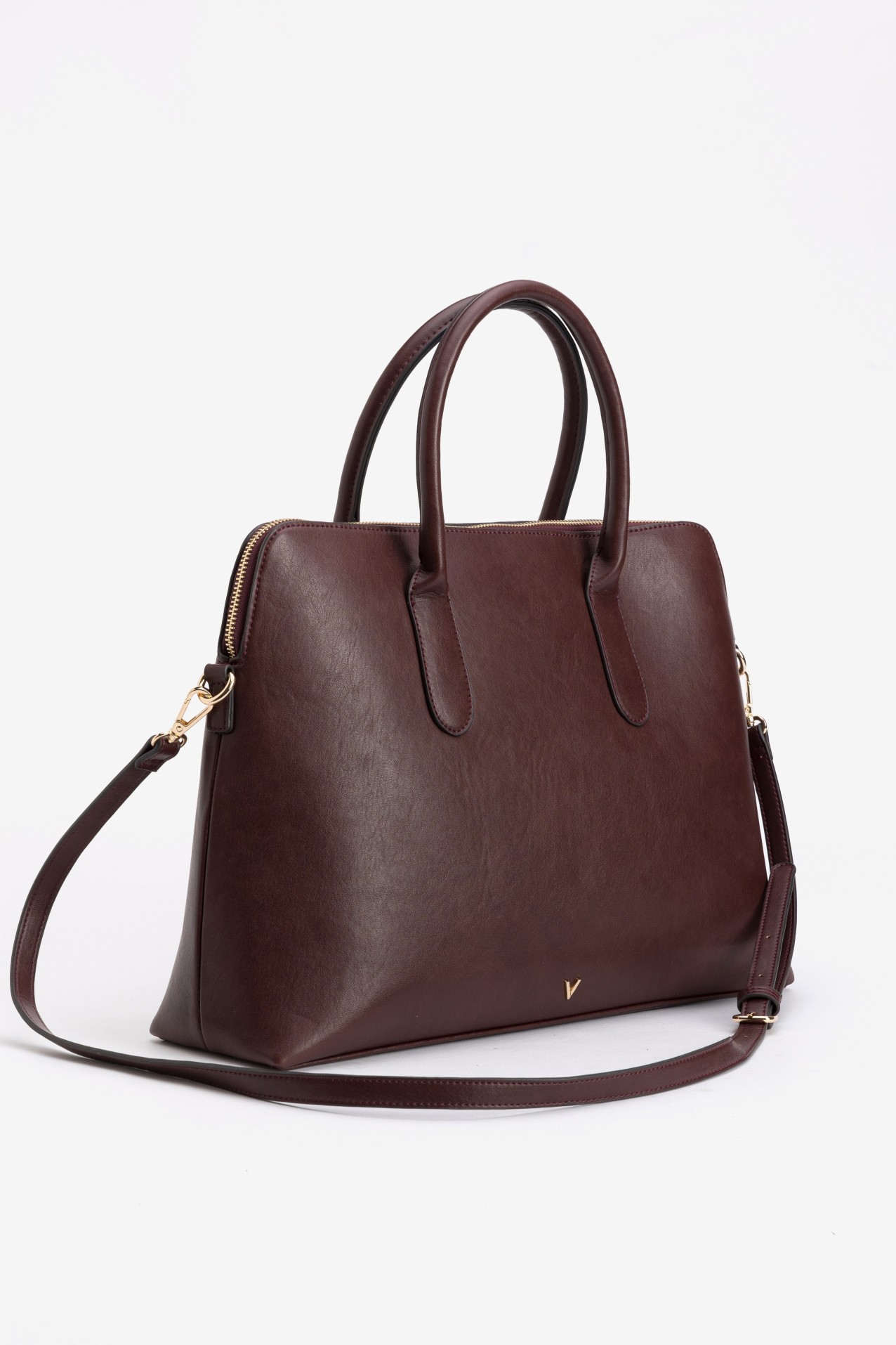 Dark Burgundy Structured Bag