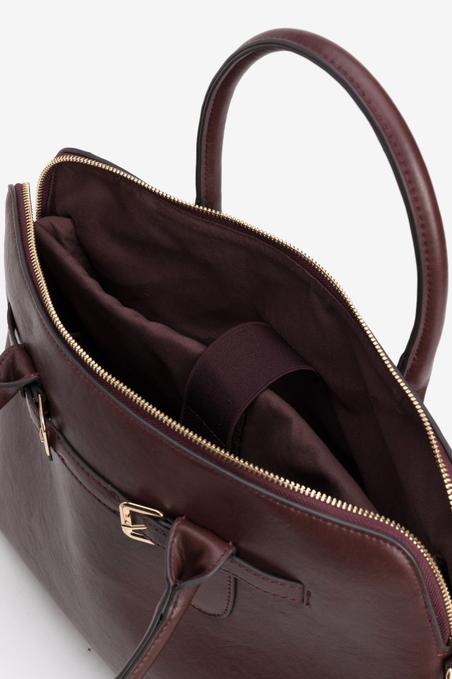 Dark Burgundy Structured Bag Dark Burgundy Structured Bag