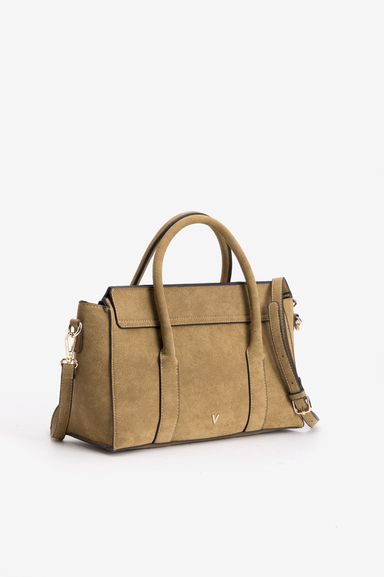 Brown handbag with bow detail