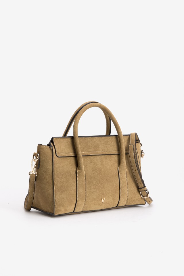 Brown handbag with bow detail Brown handbag with bow detail