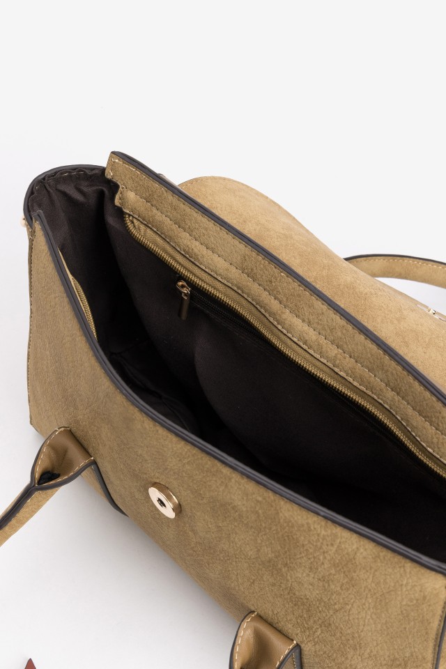 Brown handbag with bow detail Brown handbag with bow detail