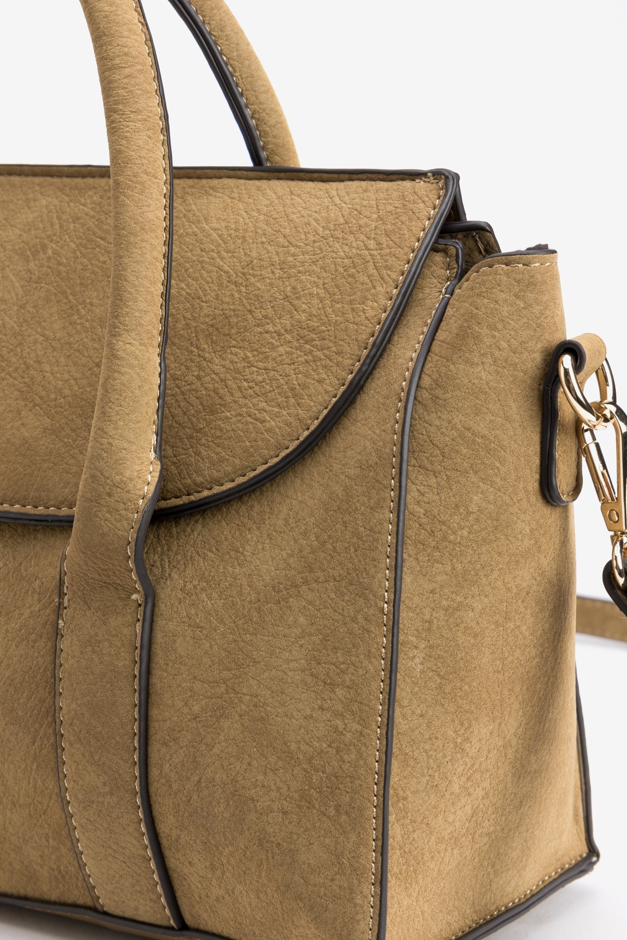 Brown handbag with bow detail