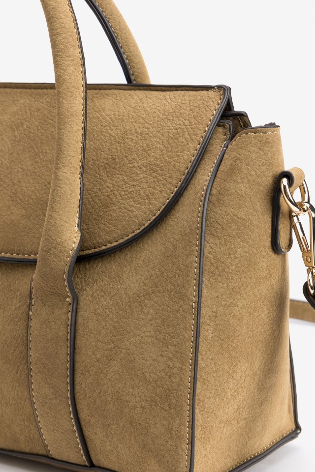 Brown handbag with bow detail Brown handbag with bow detail