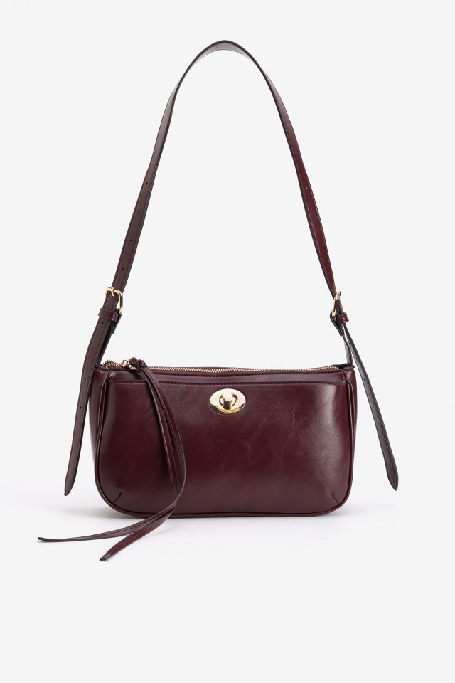 Dark Red Minimalist Bag