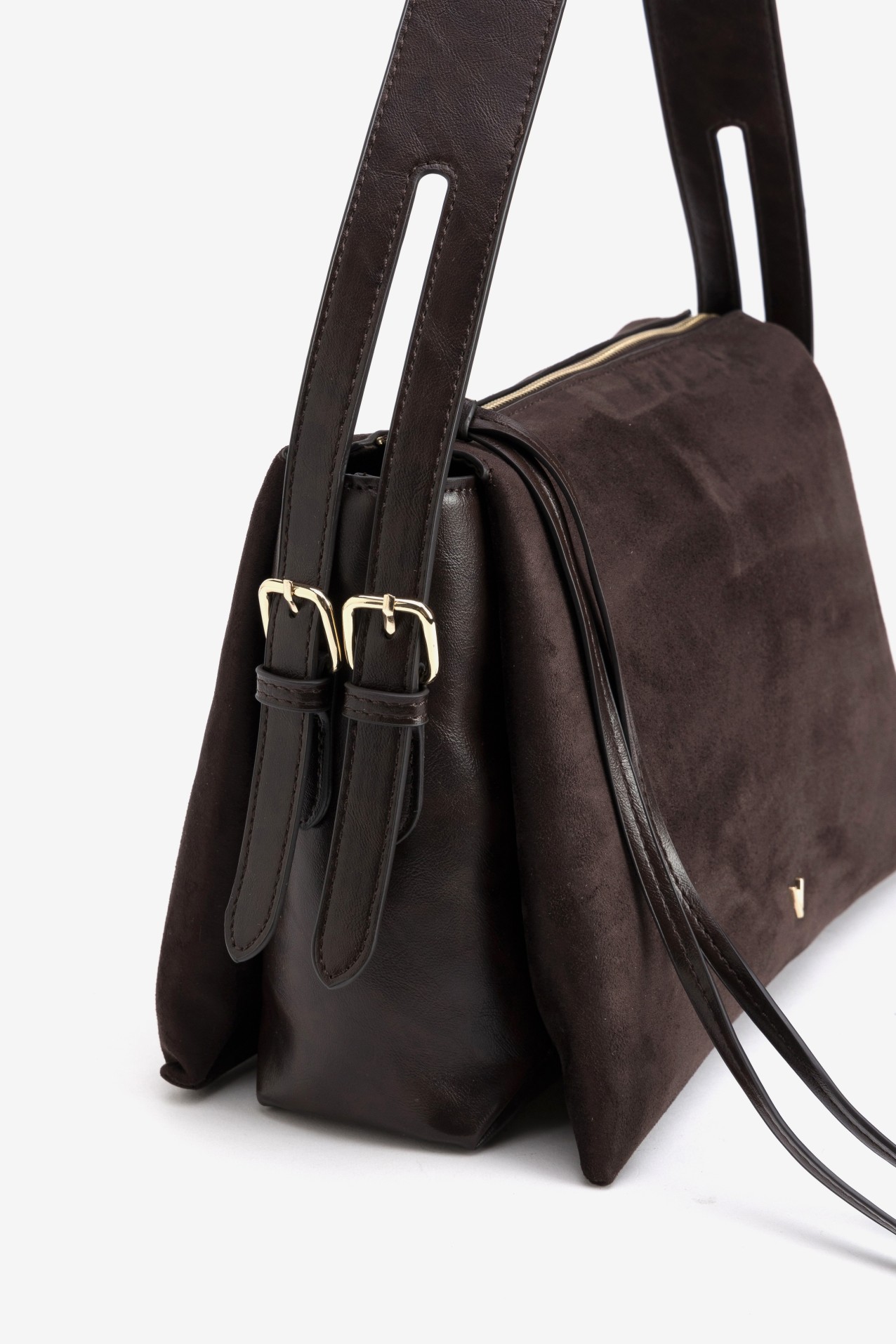 Brown Minimal Shoulder Wallet