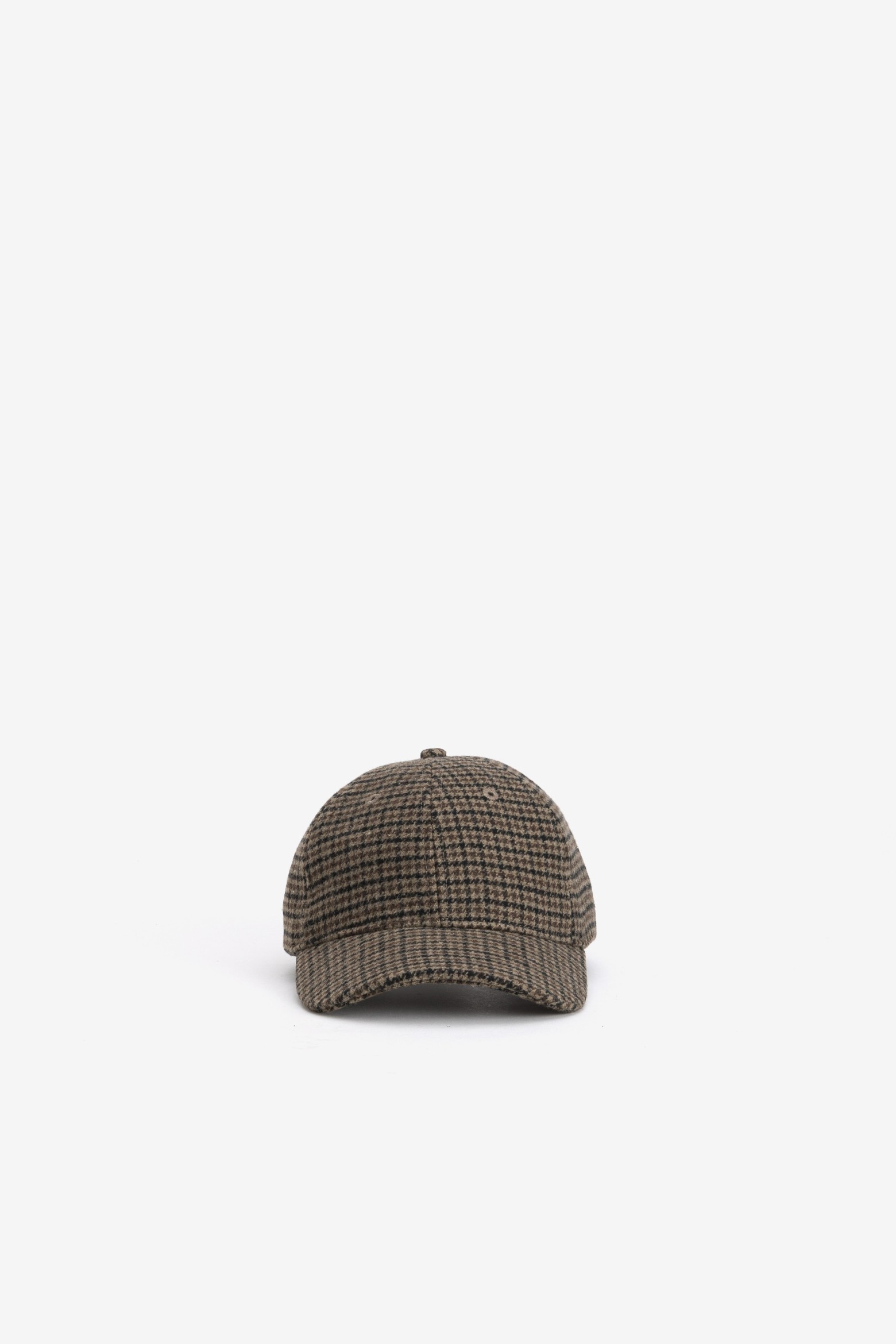 Checked Chocolate Baseball Cap
