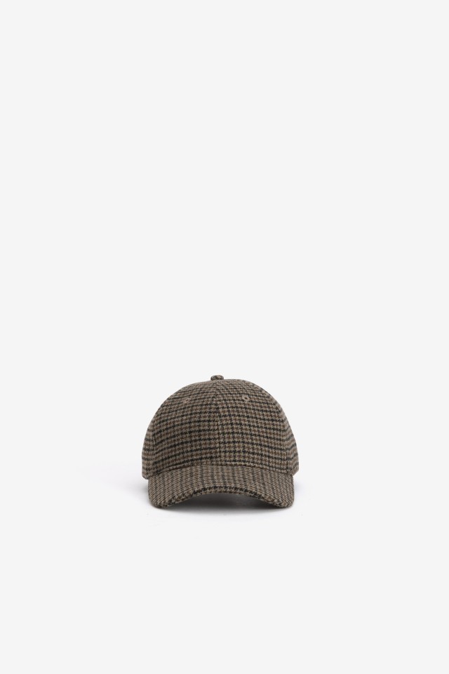 Checked Chocolate Baseball Cap