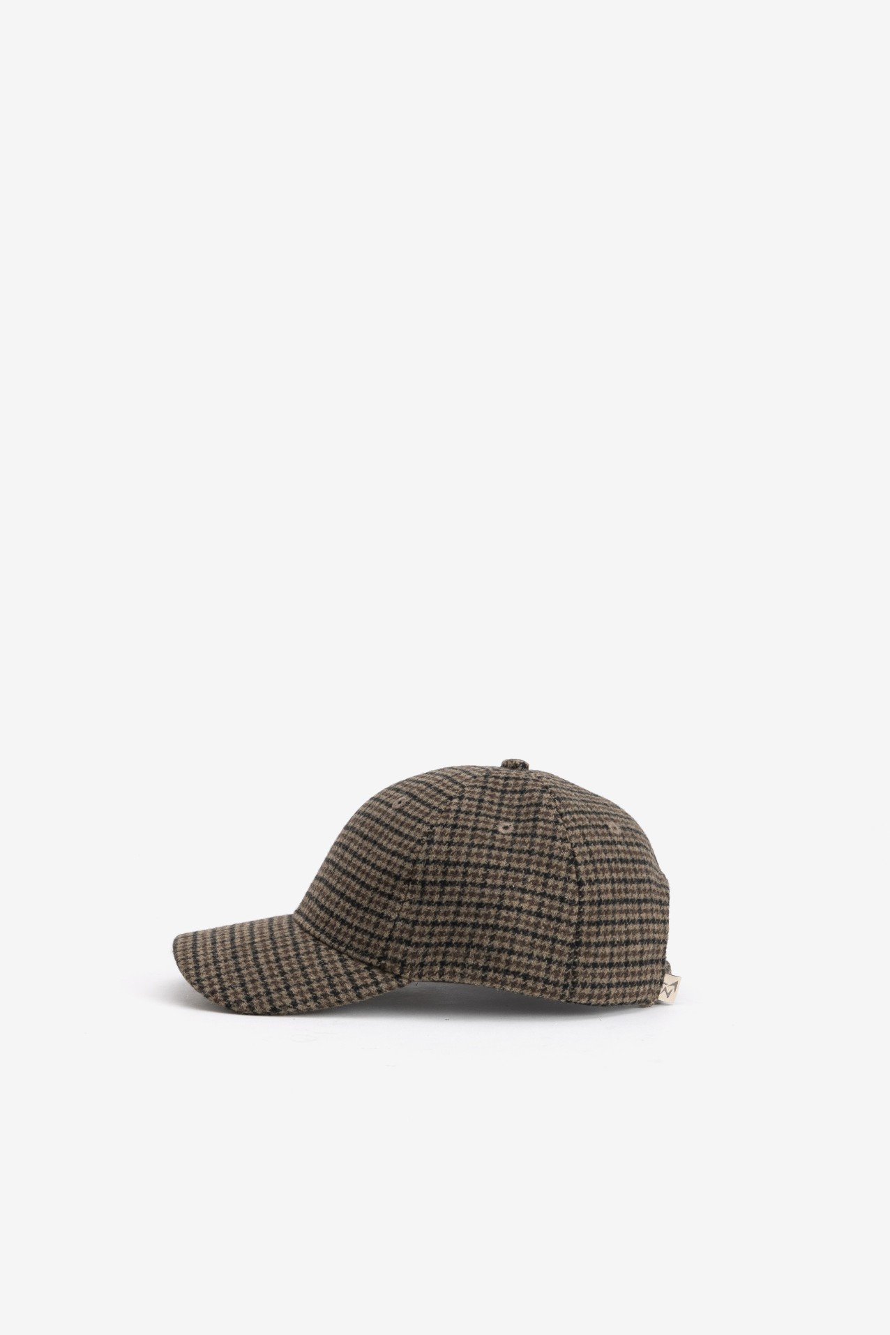 Checked Chocolate Baseball Cap