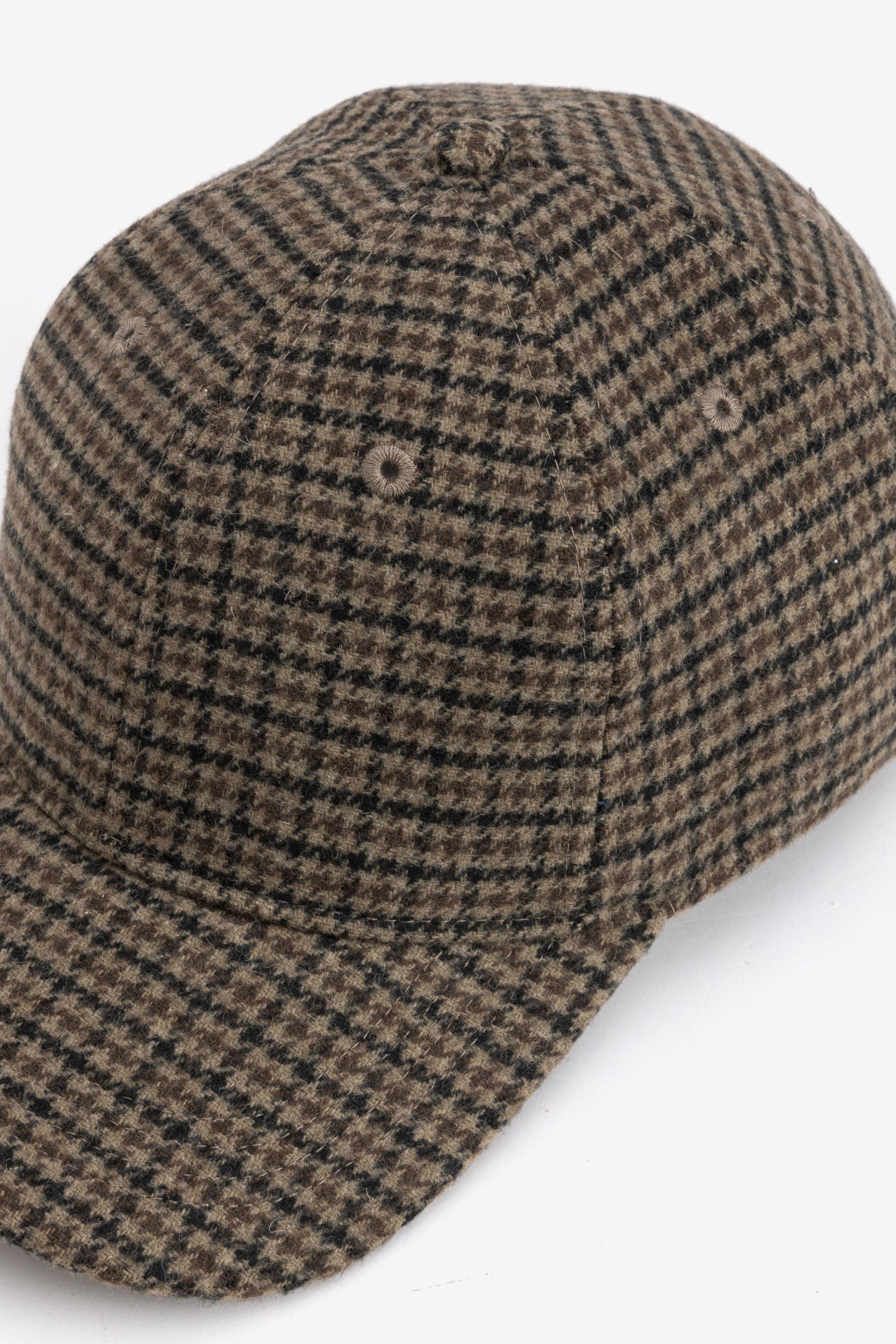 Checked Chocolate Baseball Cap
