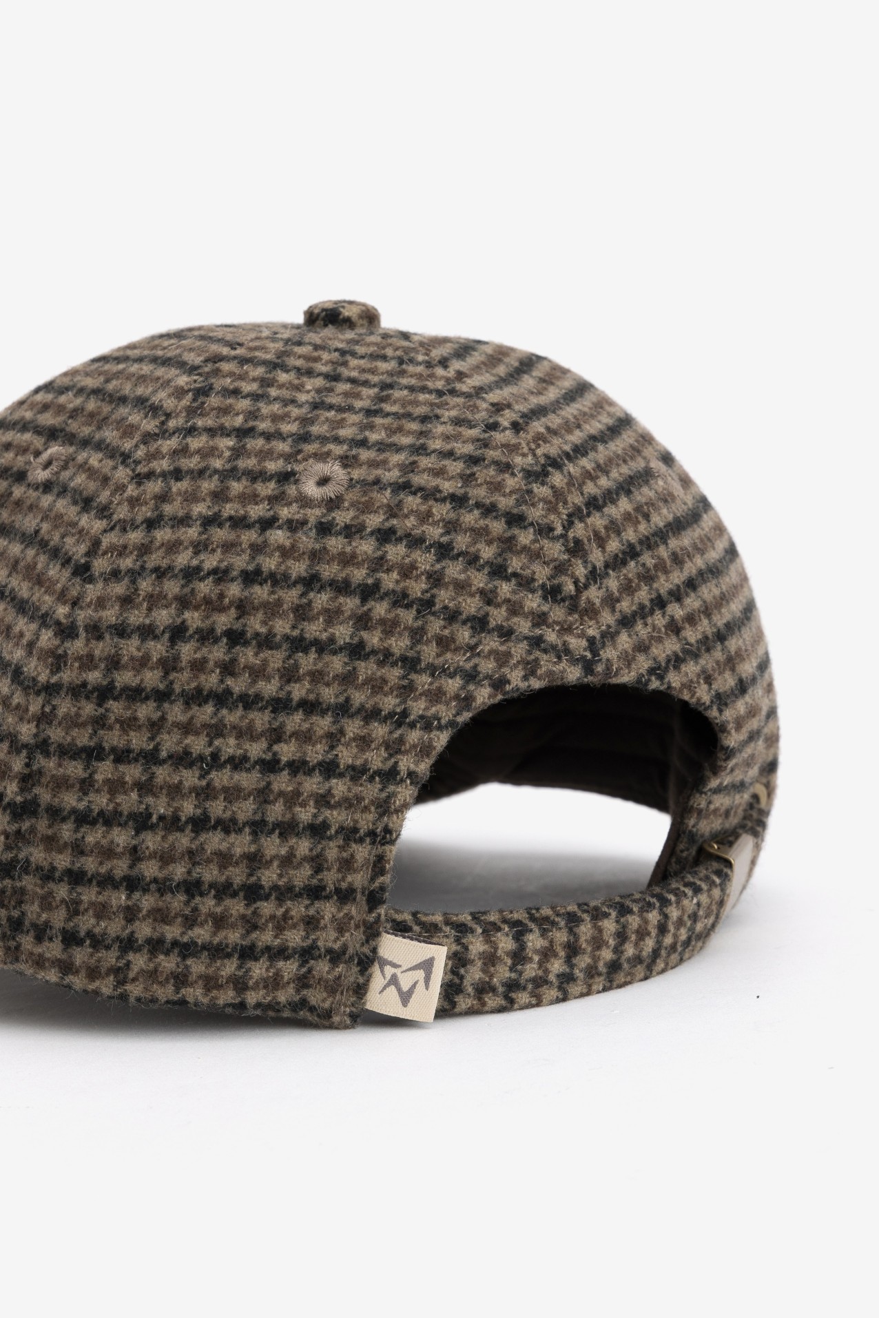 Checked Chocolate Baseball Cap