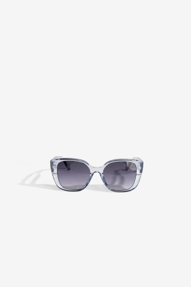 Translucent Blue Retro Sunglasses