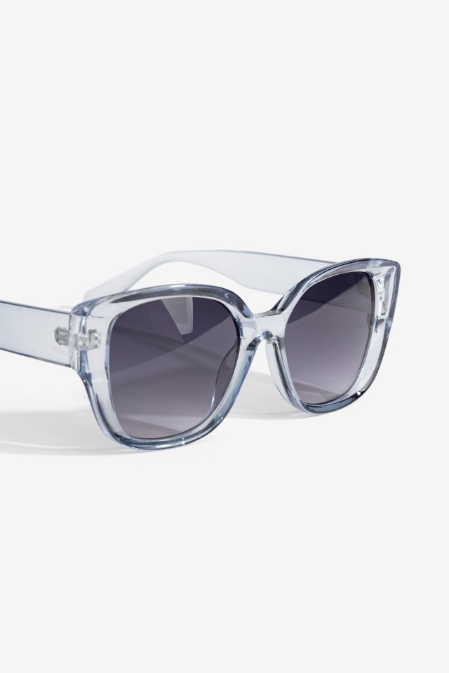 Translucent Blue Retro Sunglasses Translucent Blue Retro Sunglasses