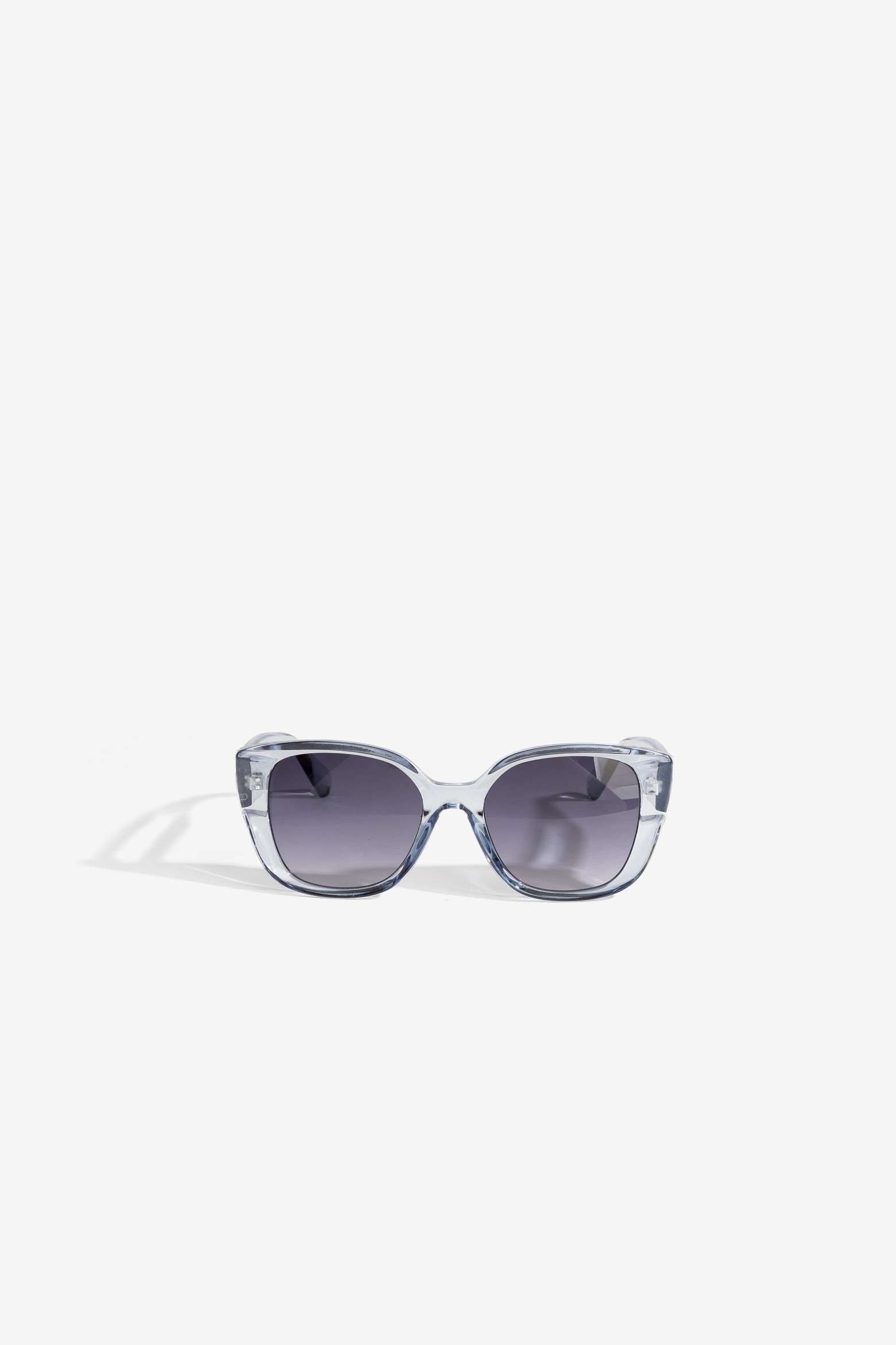 Translucent Blue Retro Sunglasses